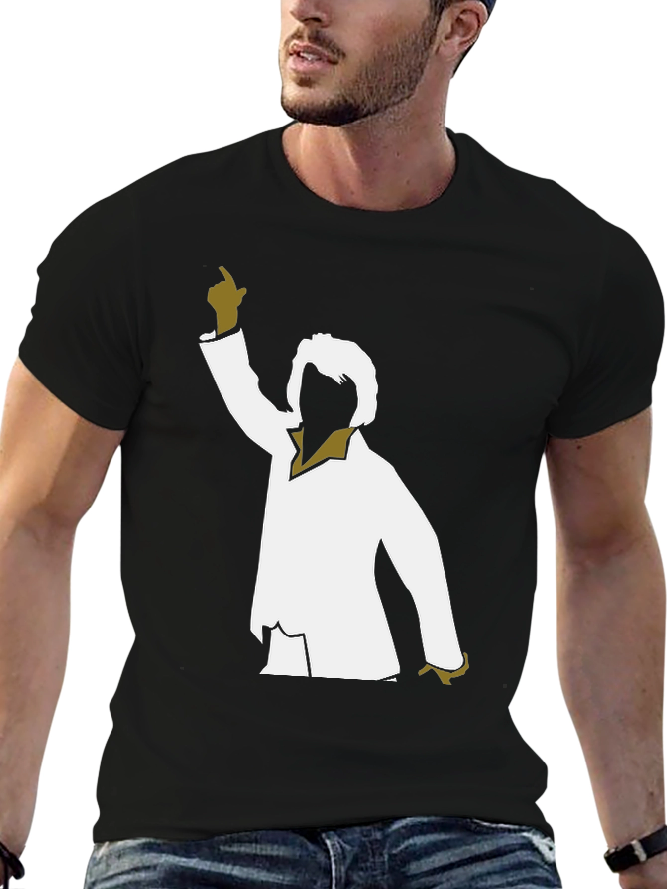 Black Disco Fever T-Shirt - Retro Dance Tee view 6