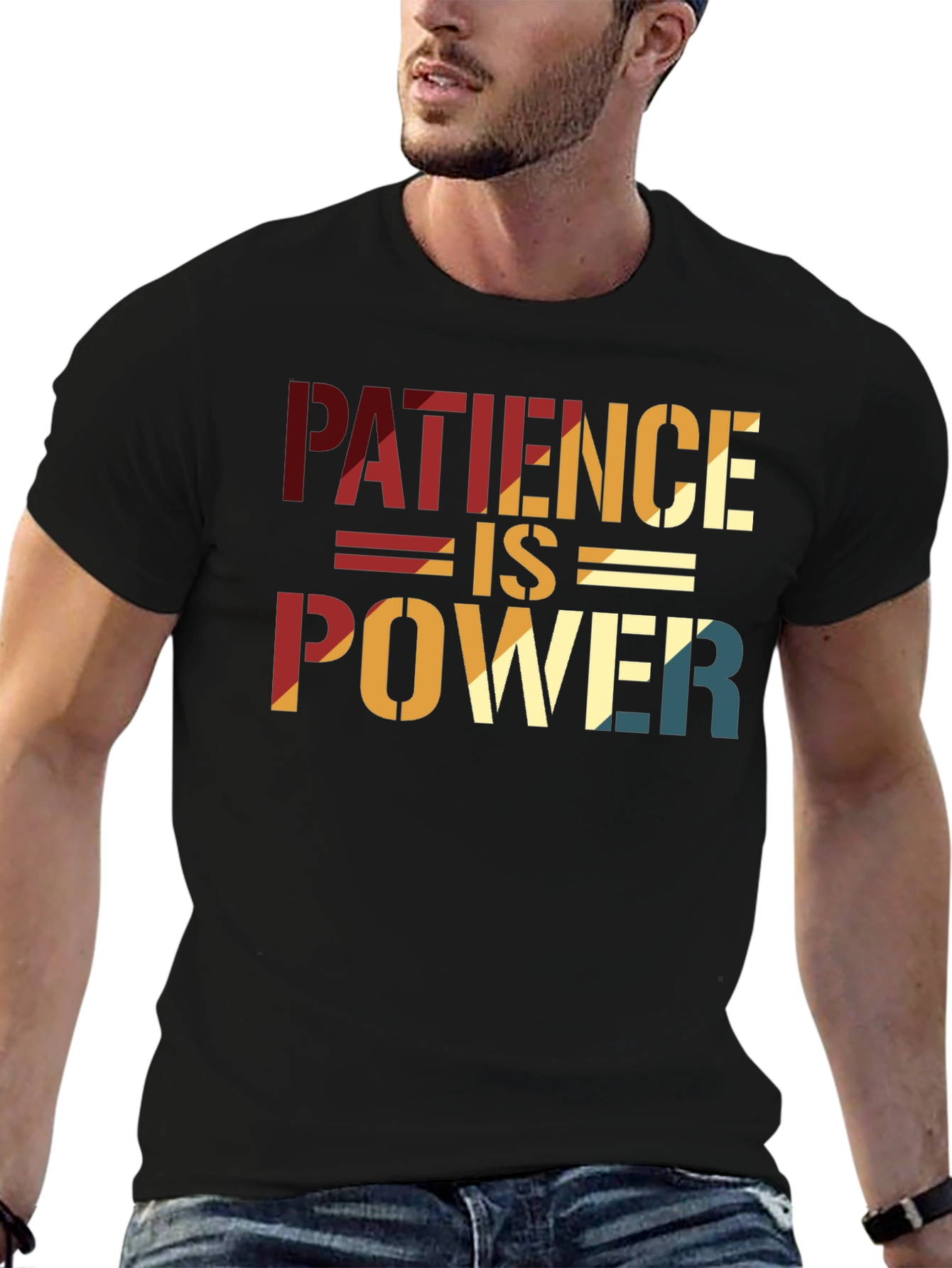 Black Patience is Power Graphic Tee view 6