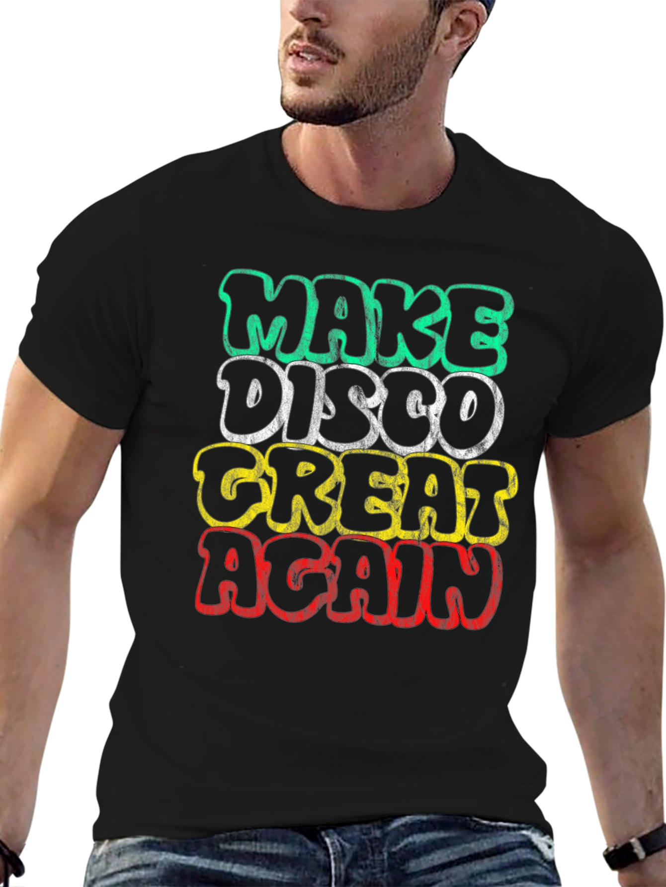 Black Make Disco Great Again T-Shirt view 6