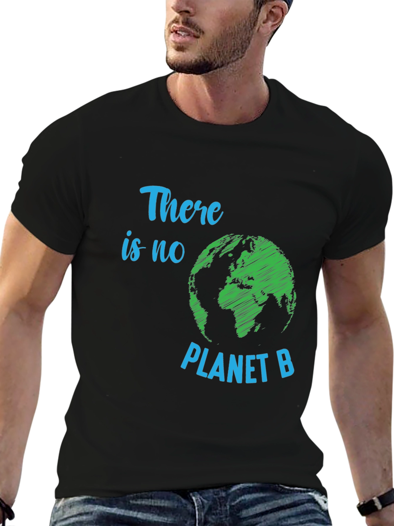 Black There is No Planet B Graphic T-Shirt view 6