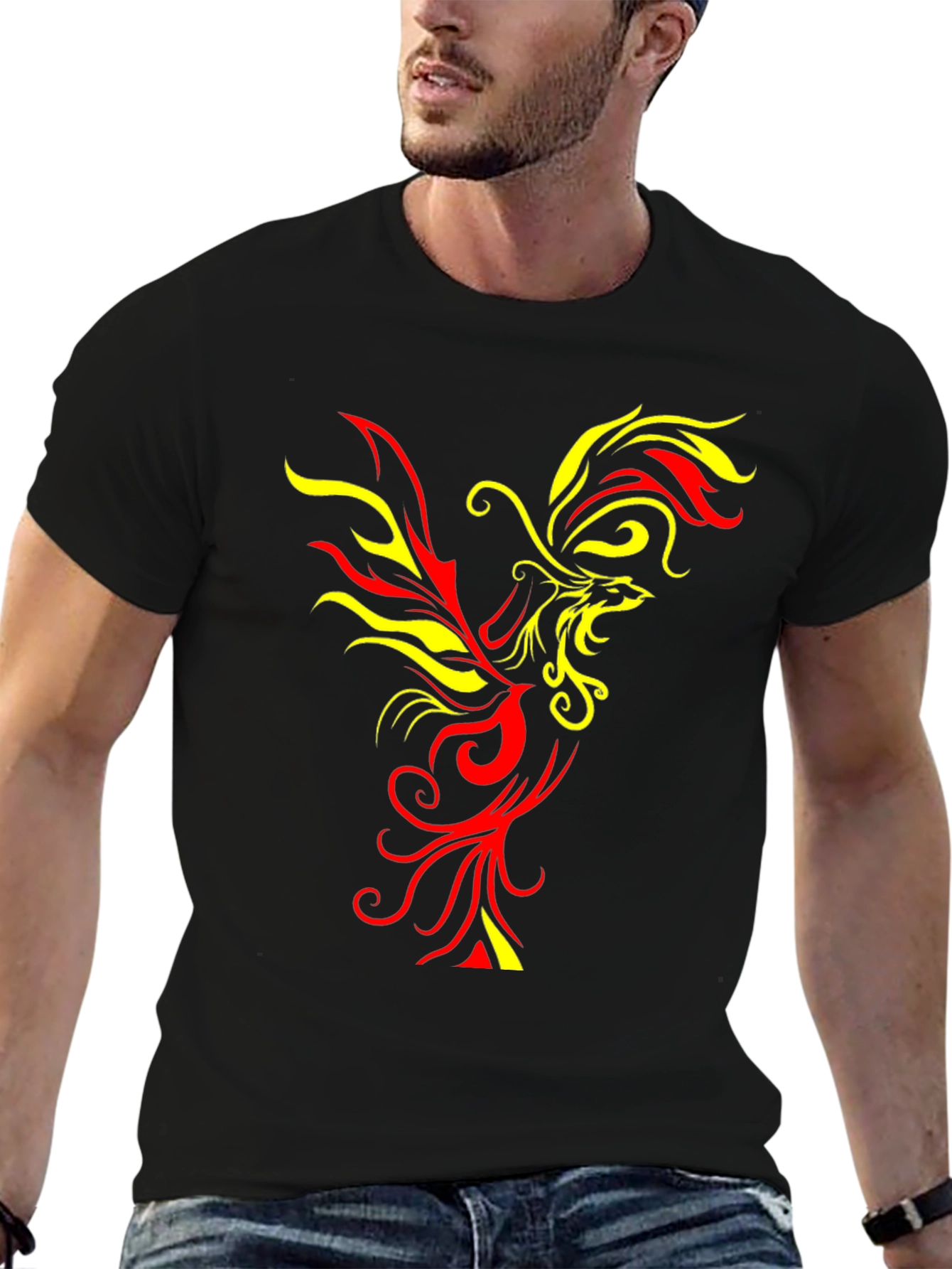 Fiery Phoenix Graphic T-Shirt - Bold & Unique Design - 6