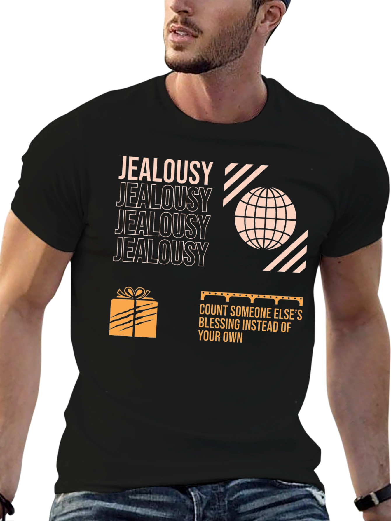 Jealousy Graphic Print T-Shirt - 6