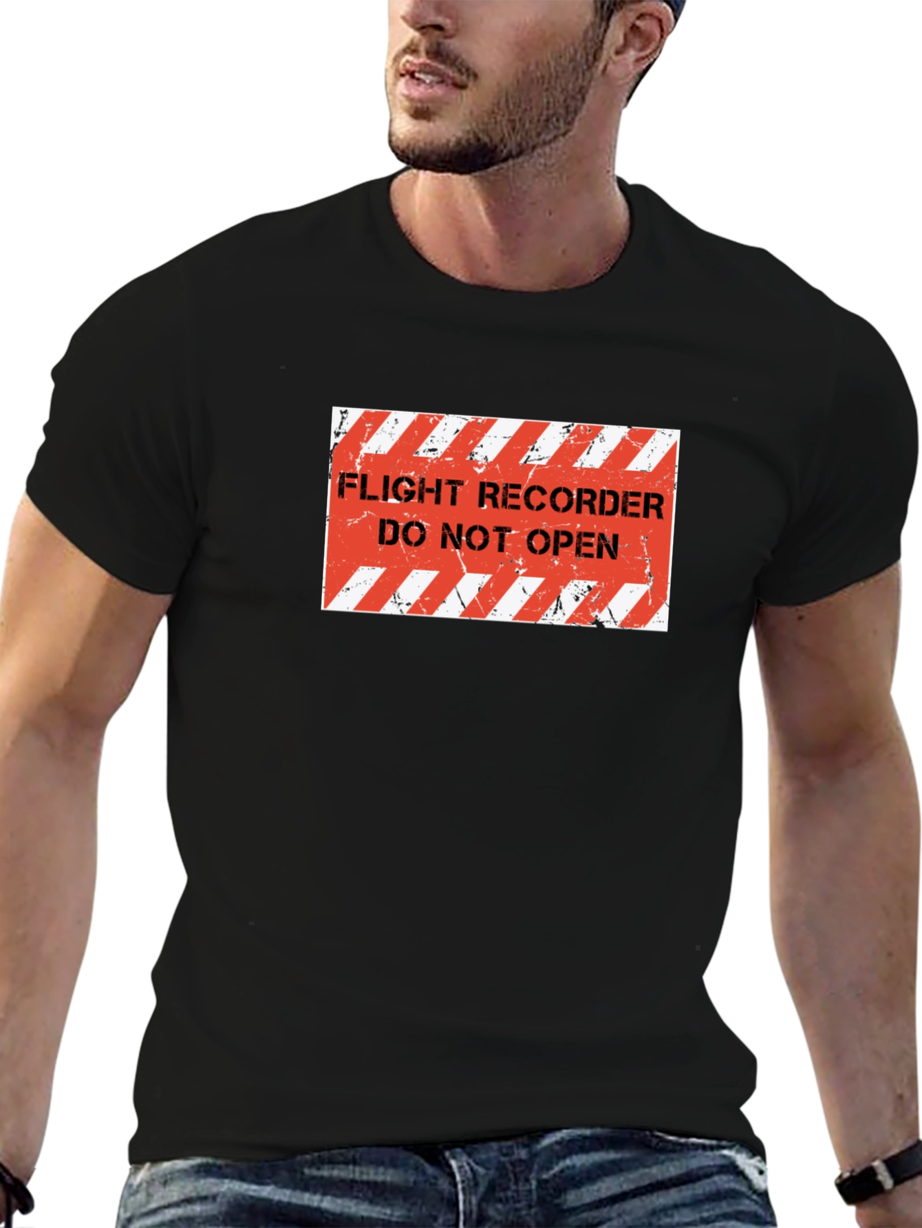 Black Flight Recorder - Do Not Open - Black T-Shirt view 6