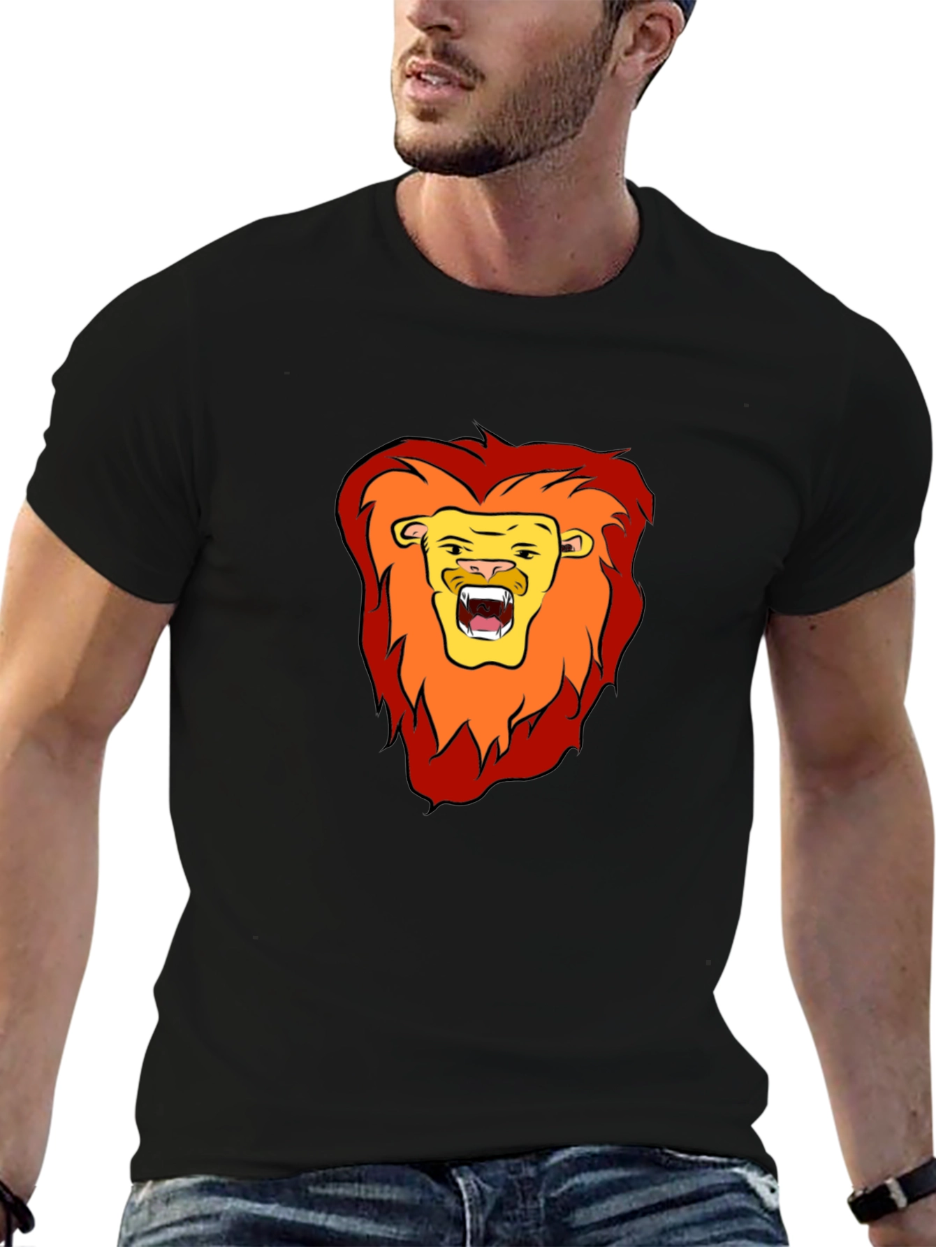 Black Lion Graphic Tee - Bold & Stylish view 6