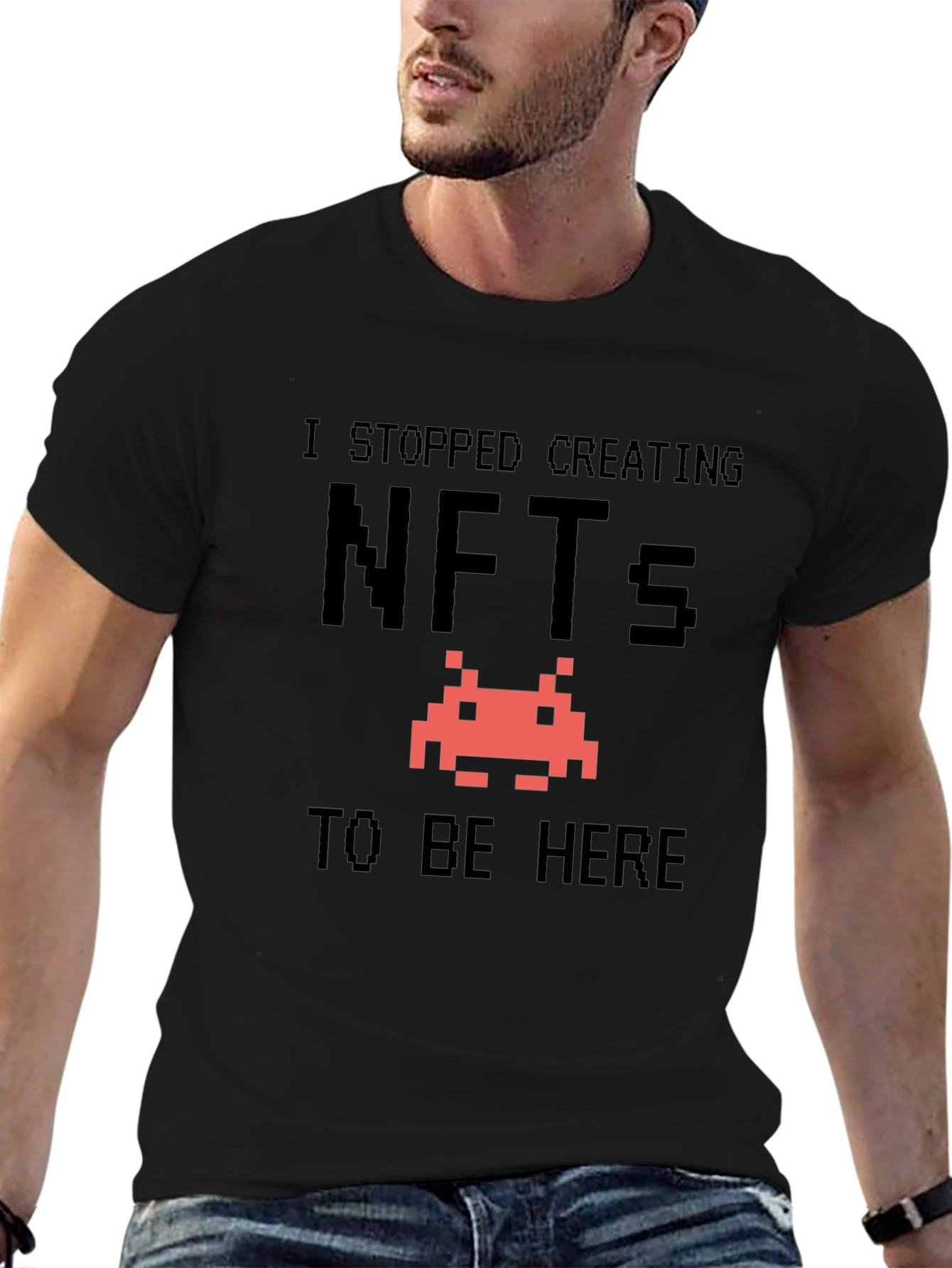Black NFTs Humor T-Shirt - Stop Creating NFTs view 6