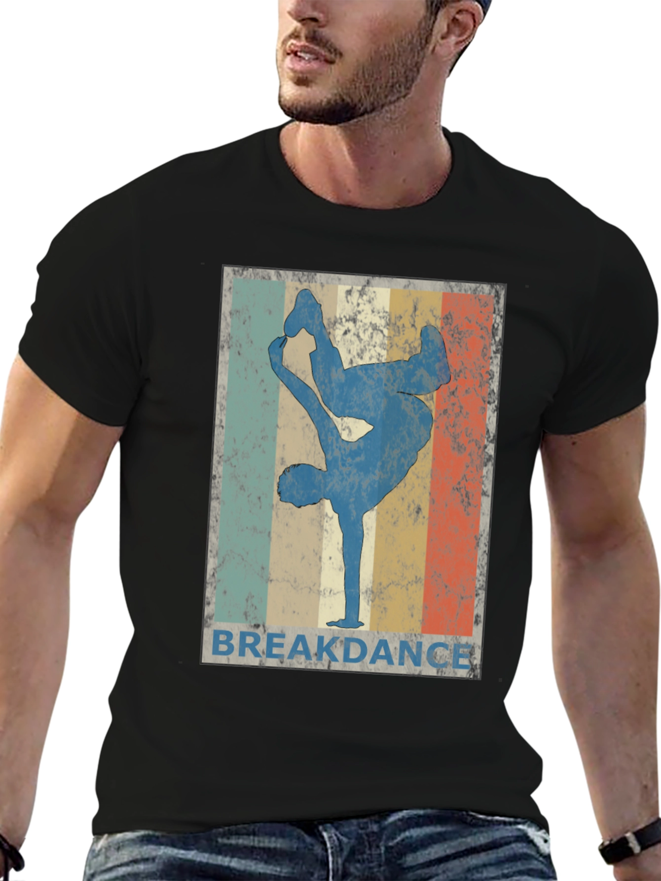 Black Vintage Breakdance T-Shirt Cool Dance Tee view 6