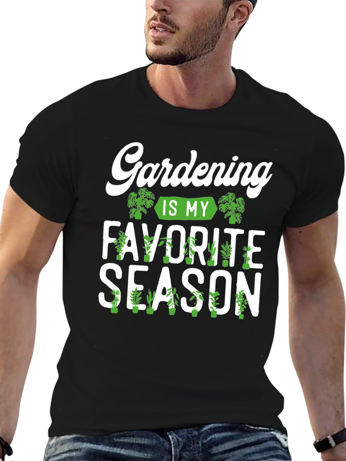 Black Gardening is my Favorite Season T-Shirt view 6
