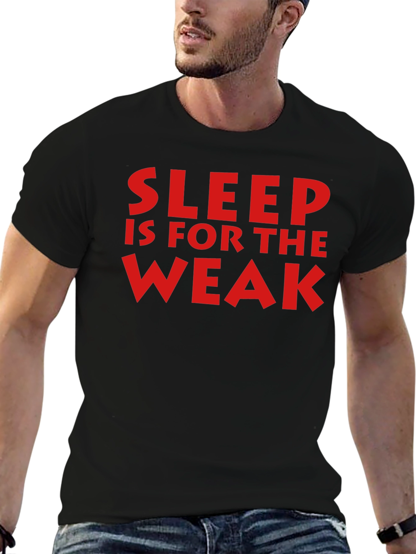 Black Sleep is for the Weak Graphic Tee - Black view 6