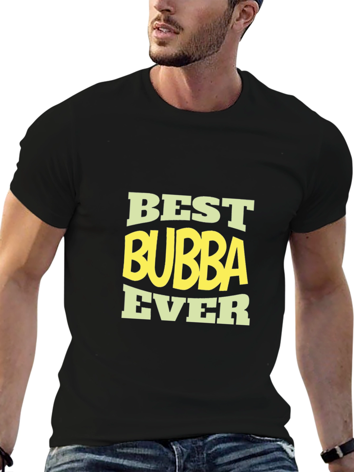 Black Best Bubba Ever Black T-Shirt view 6