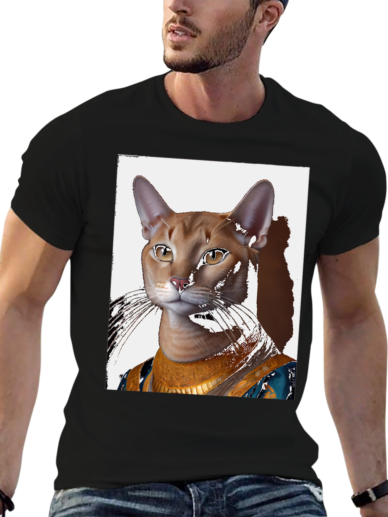 Black Cat King T-Shirt view 6