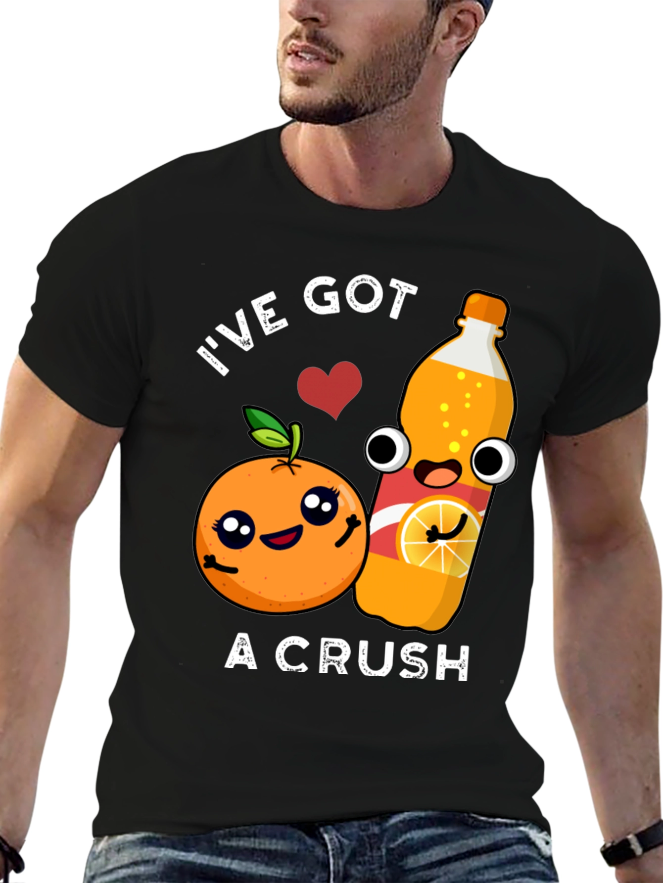 Black I've Got A Crush Graphic Tee view 6