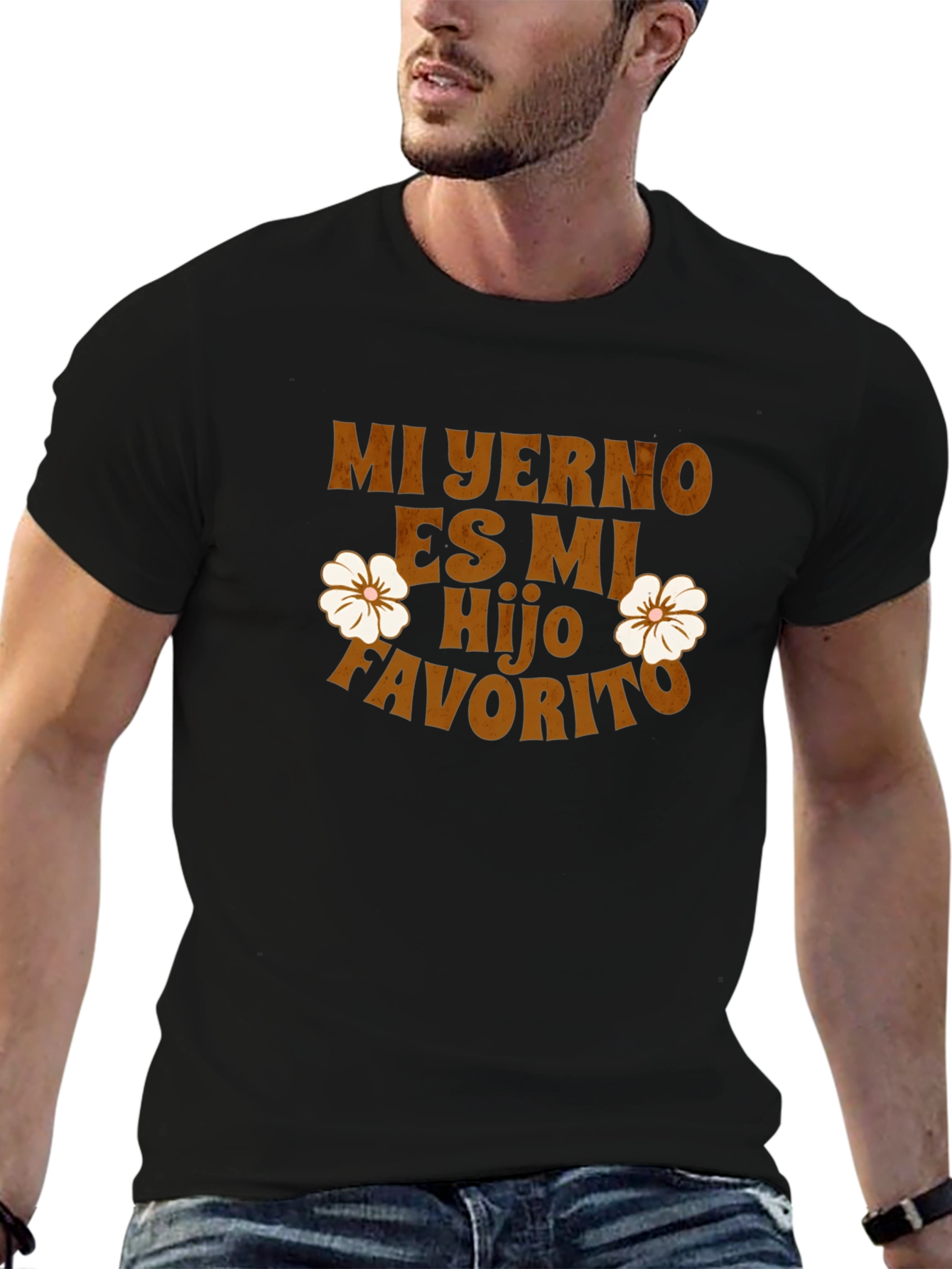 Black Mi Yerno Es Mi Hijo Favorito Graphic Tee view 6