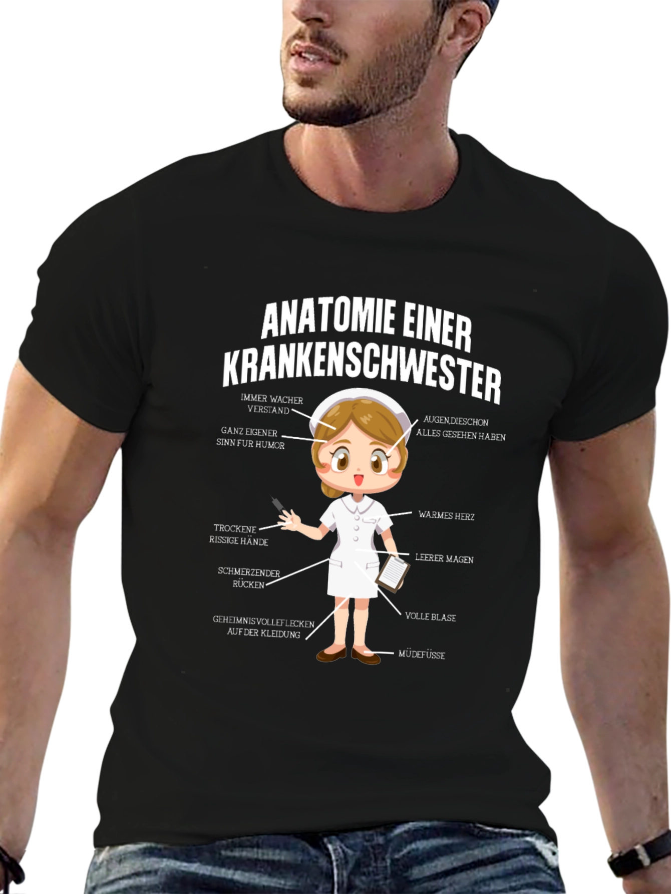 Anatomie Einer Krankenschwester Funny Nurse T-Shirt - 6