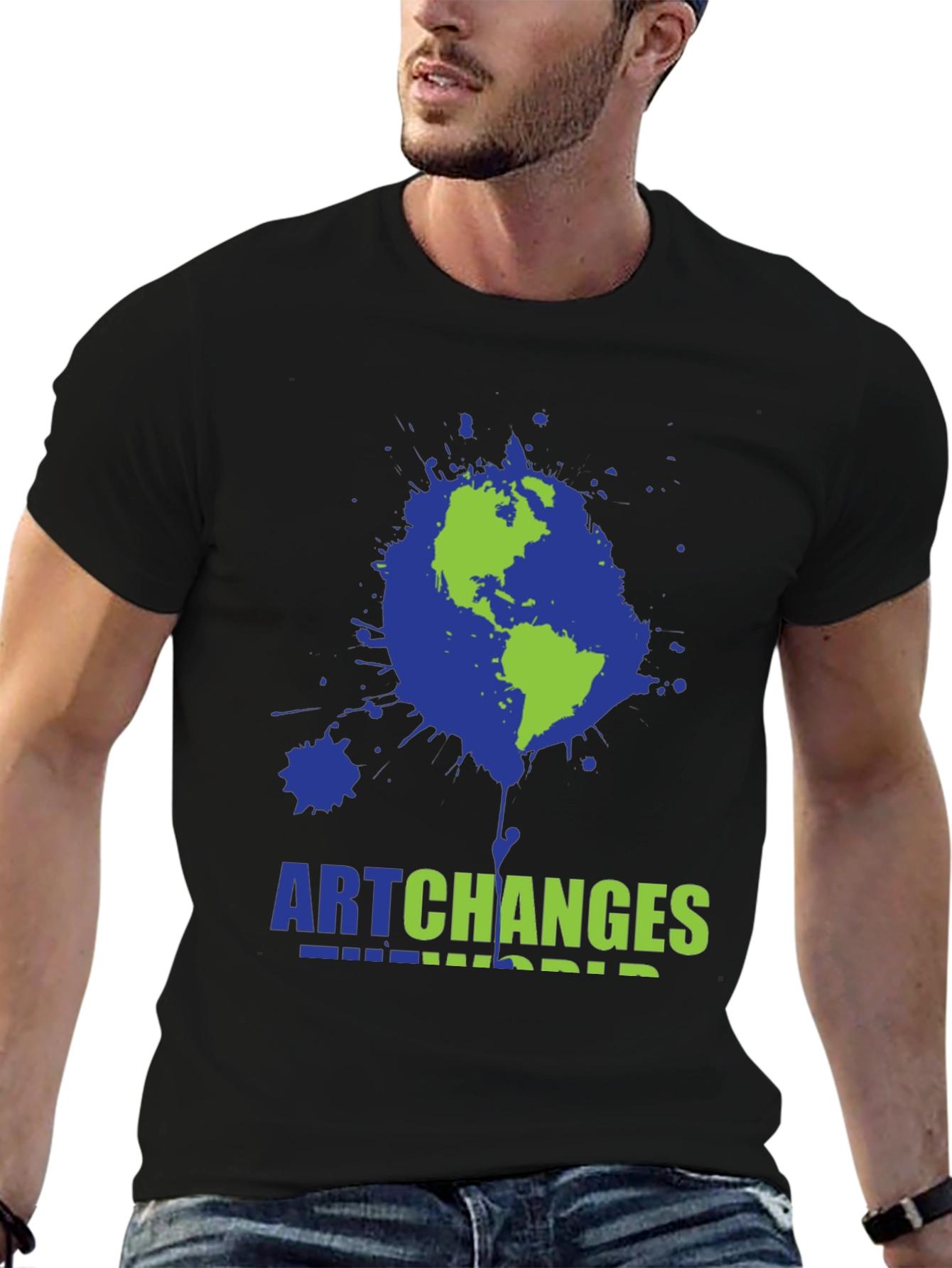 Black Art Changes the World Graphic Tee view 6