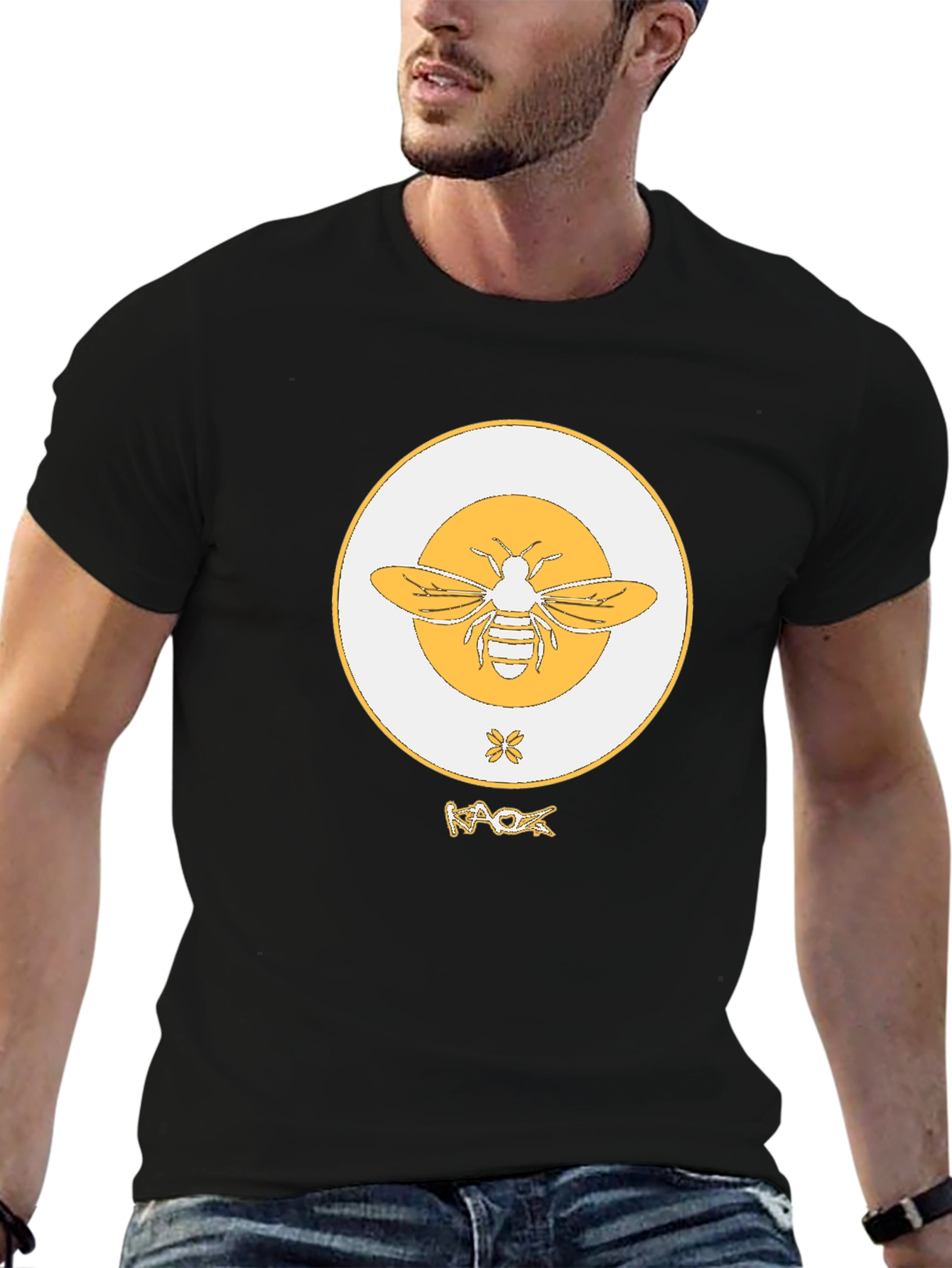 Black Bee Graphic Tee - Unique Design, Stylish & Comfortable view 6