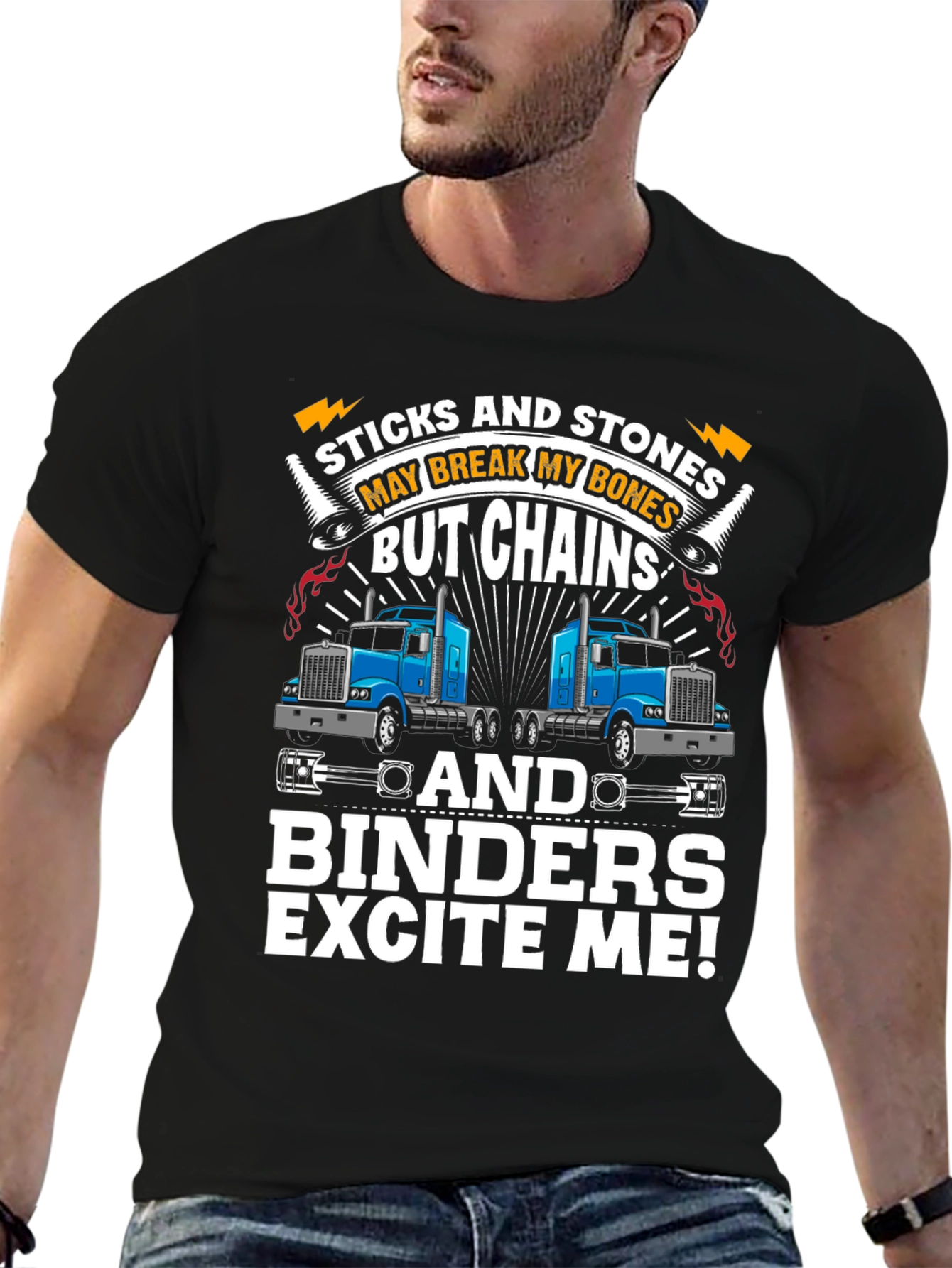 Sticks and Stones Trucker T-Shirt - 6