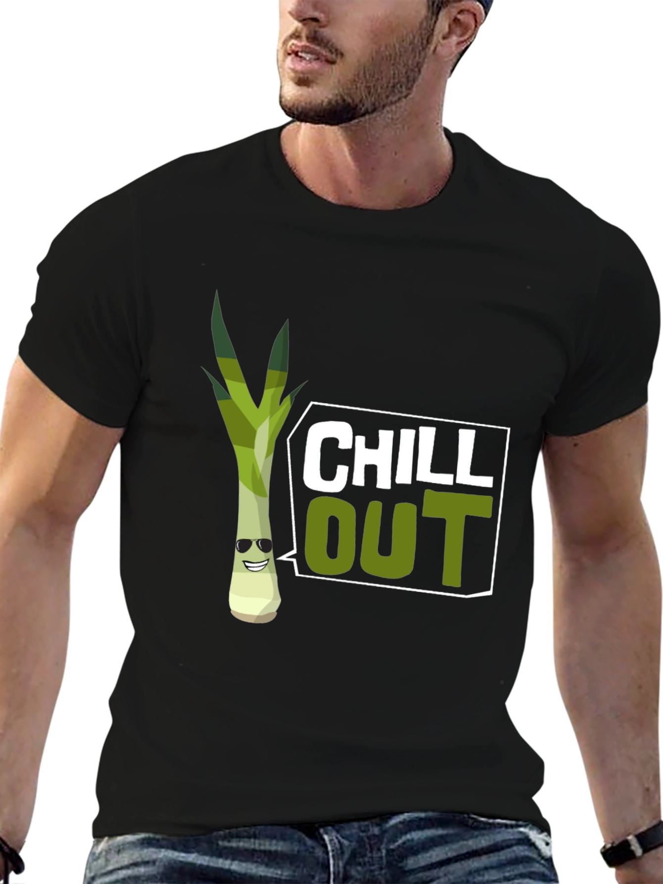 Chill Out Leek Graphic T-Shirt - 6