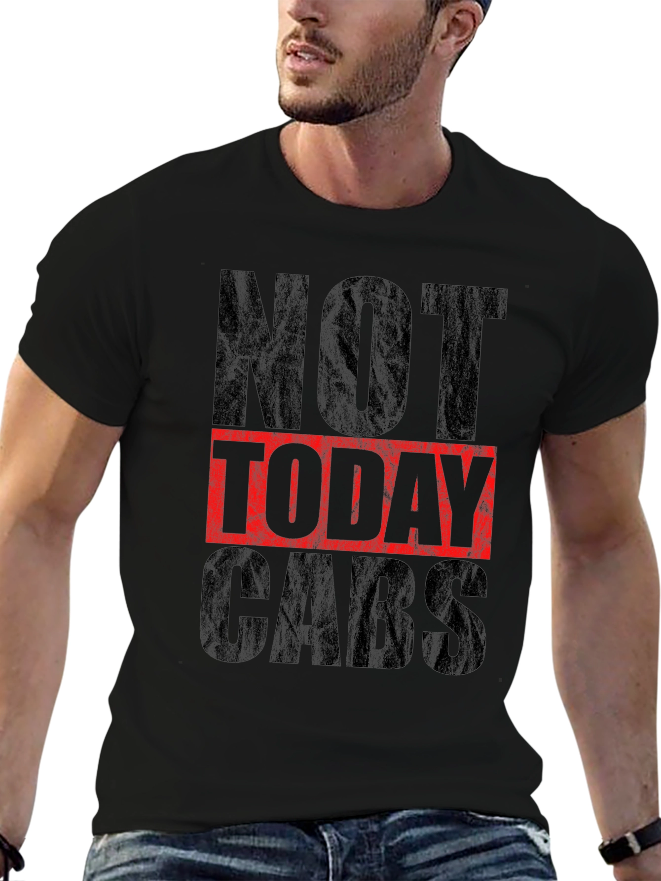 Black Not Today Cabs Graphic T-Shirt - Trendy Statement Tee view 6