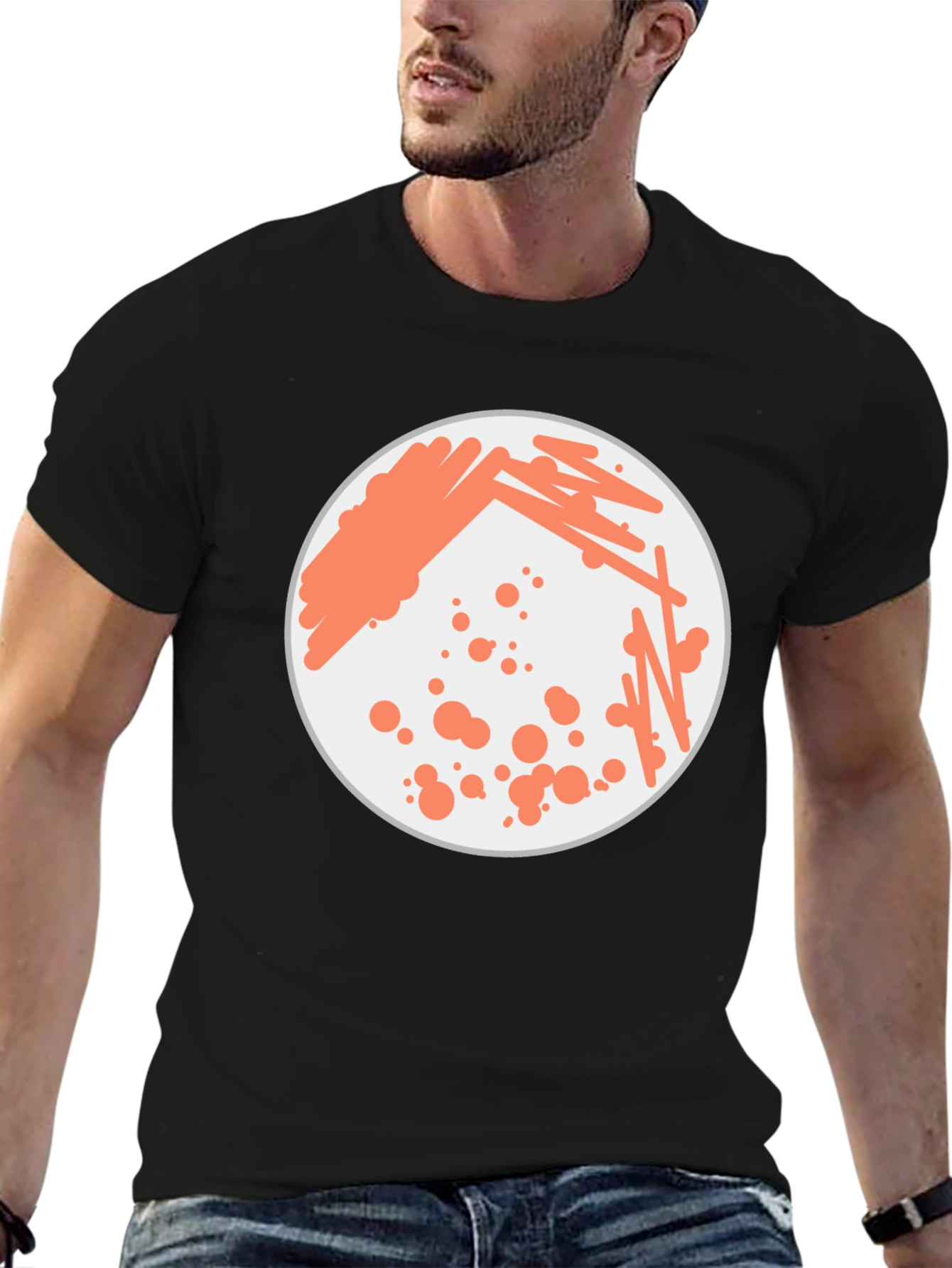 Black Bacterial Culture Graphic Tee - Science Inspired Apparel view 6