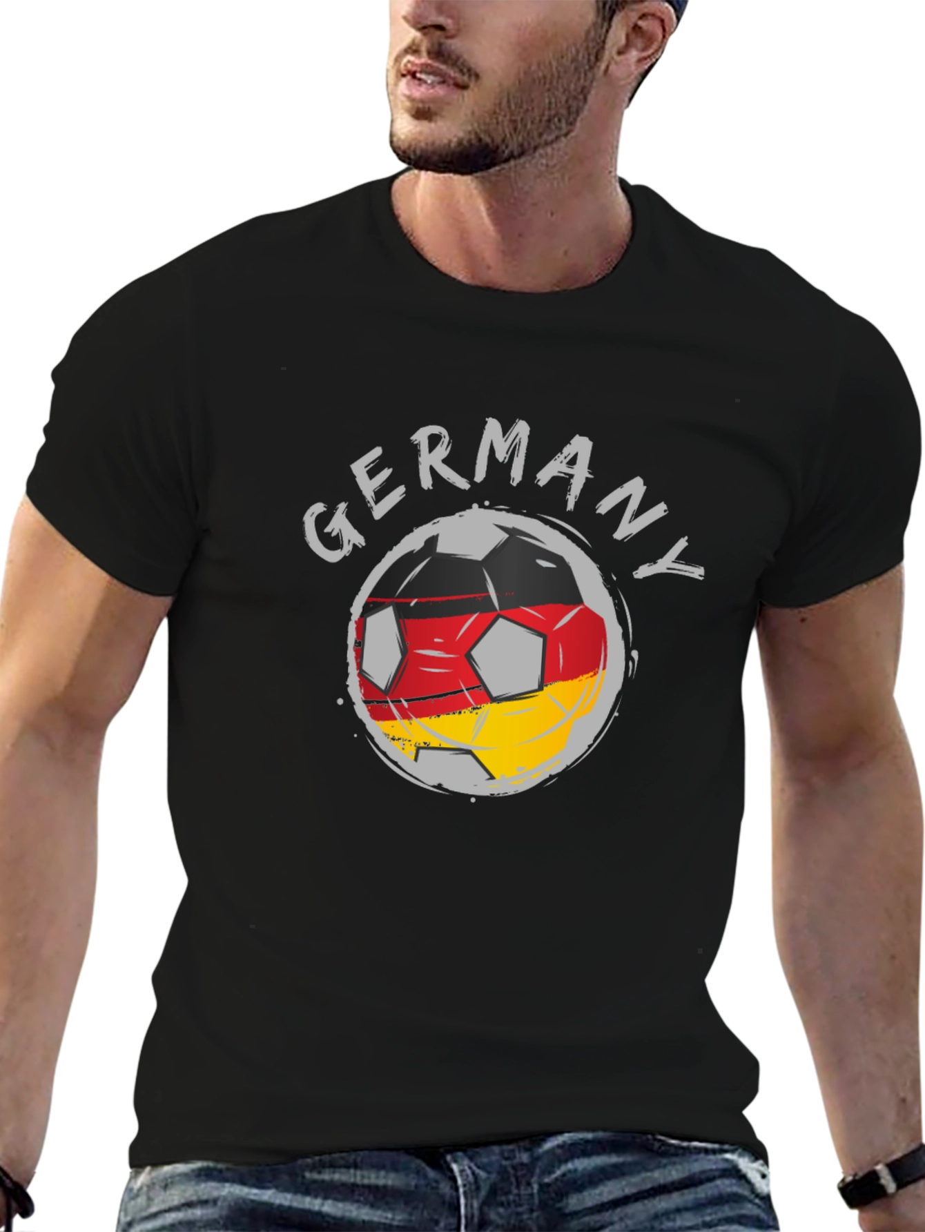 Black Germany Soccer T-Shirt view 6