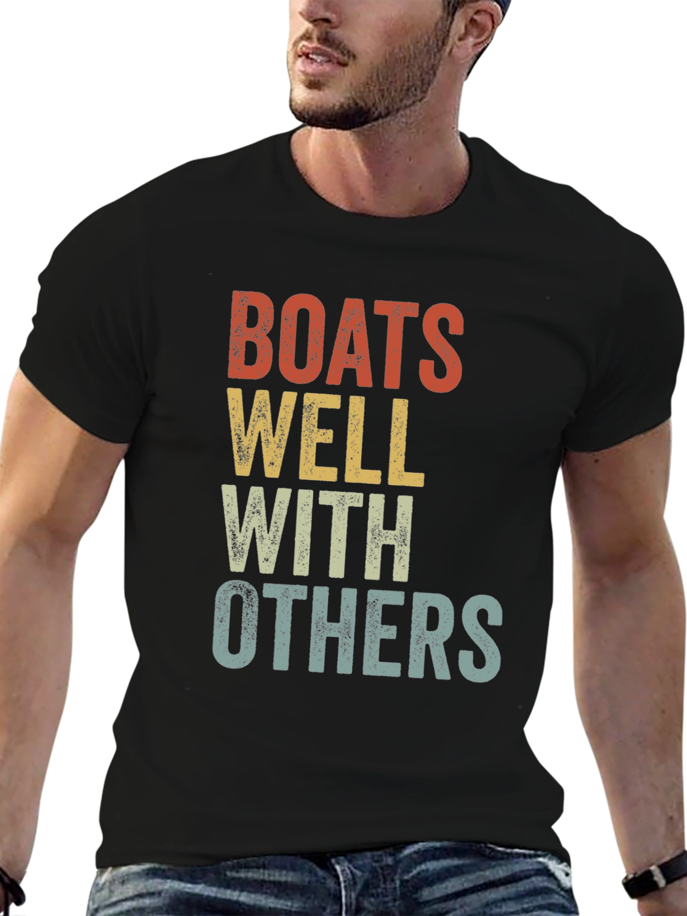 Boats Well With Others Graphic T-Shirt - 6