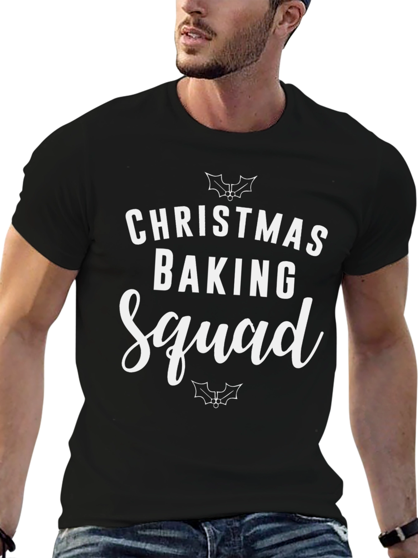 Black Christmas Baking Squad T-Shirt Holiday Crew Apparel view 6