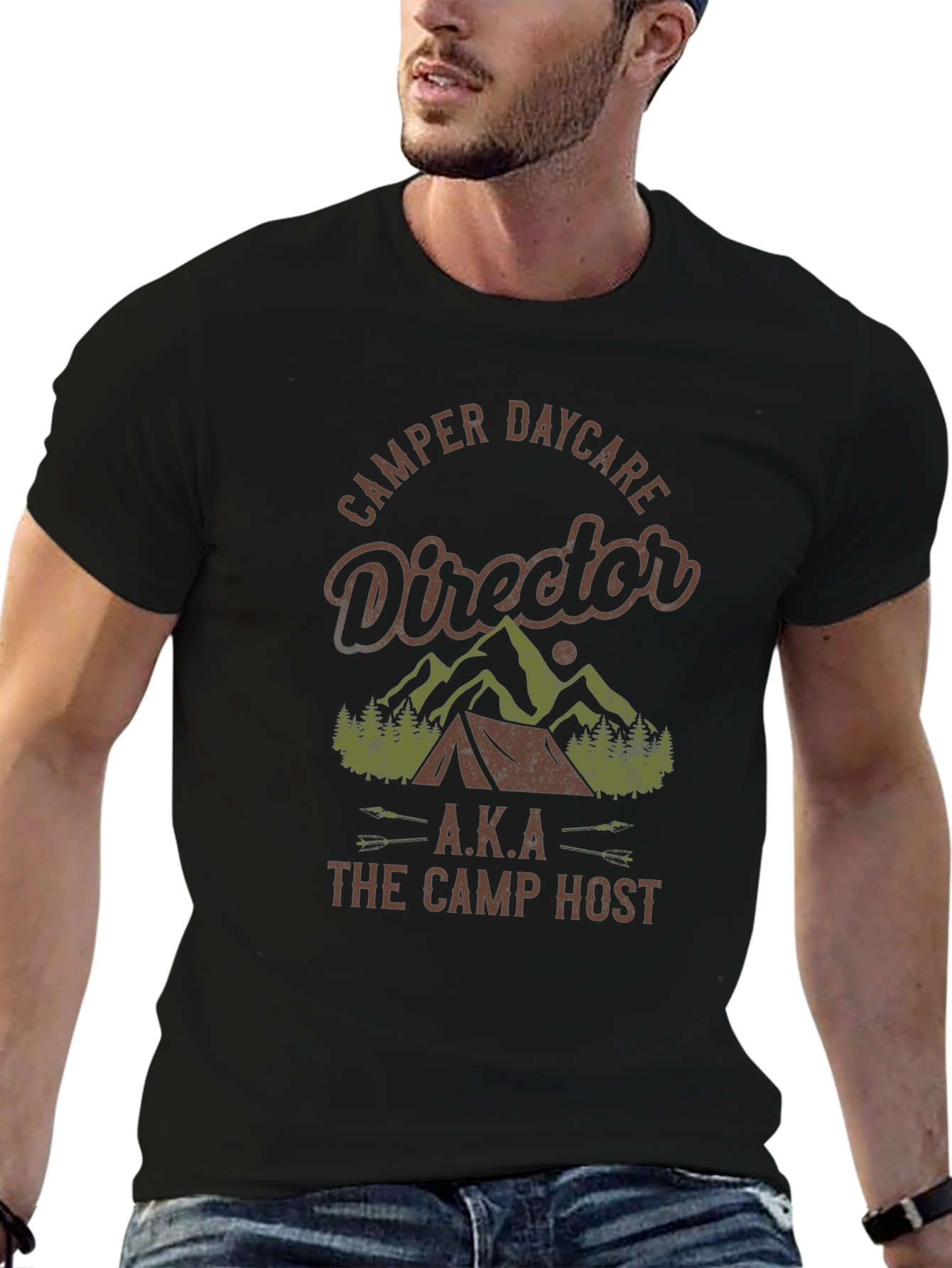 Camper Daycare Director Camp Host T-Shirt - 6
