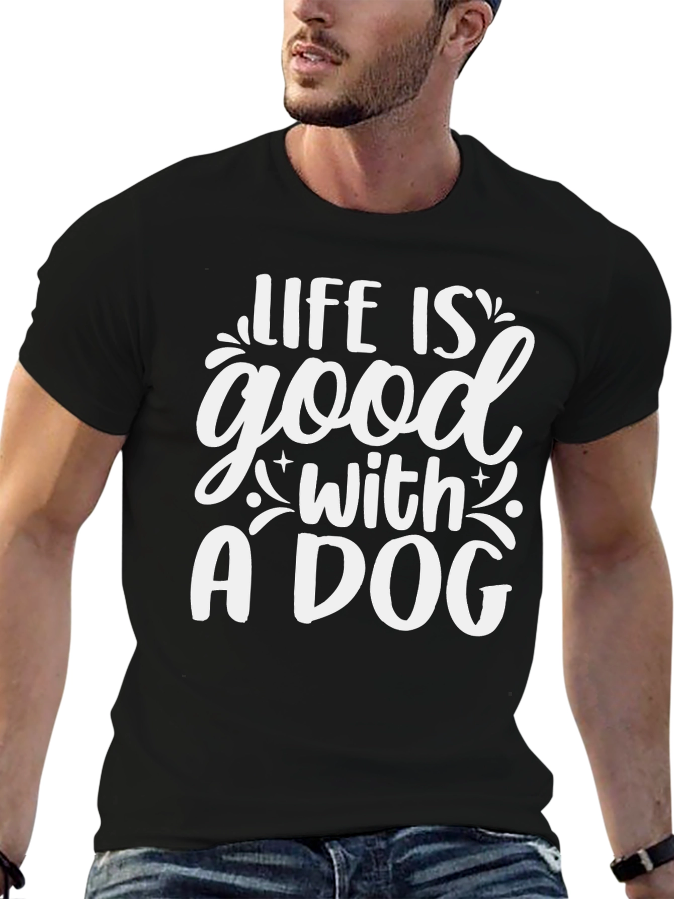 Black Life is Good with a Dog T-Shirt view 6
