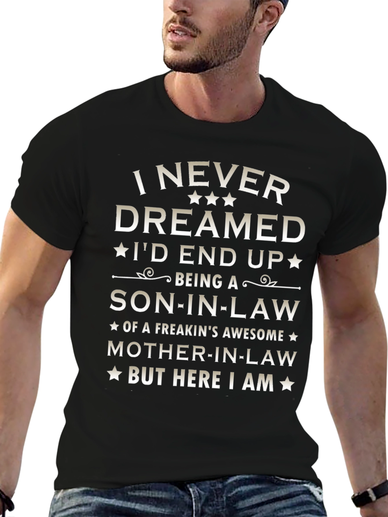 Black Son-In-Law Graphic Tee - Awesome Mother-In-Law view 6