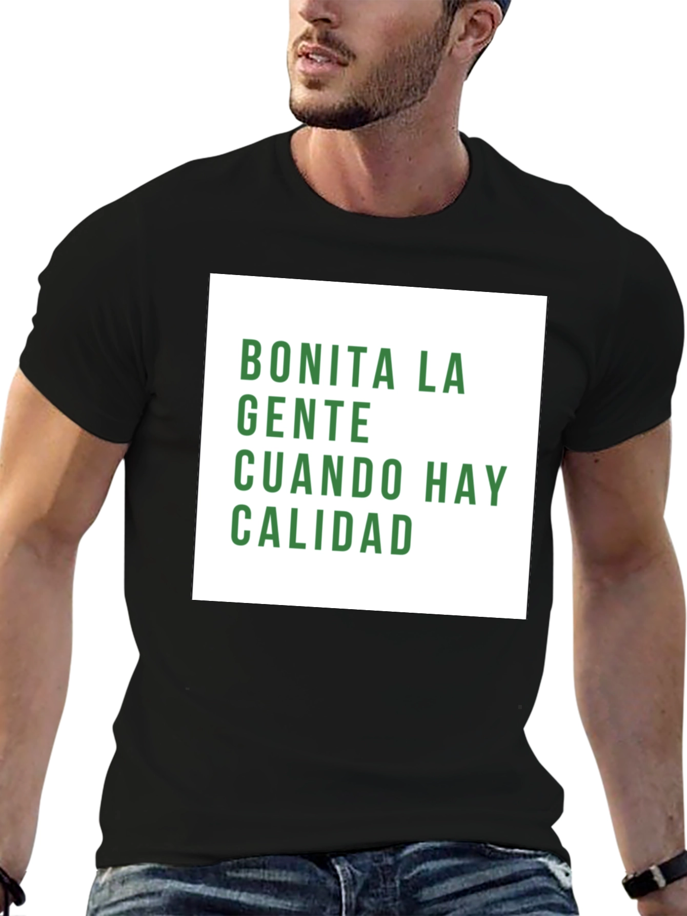 Black Bonita La Gente Graphic T-Shirt view 6