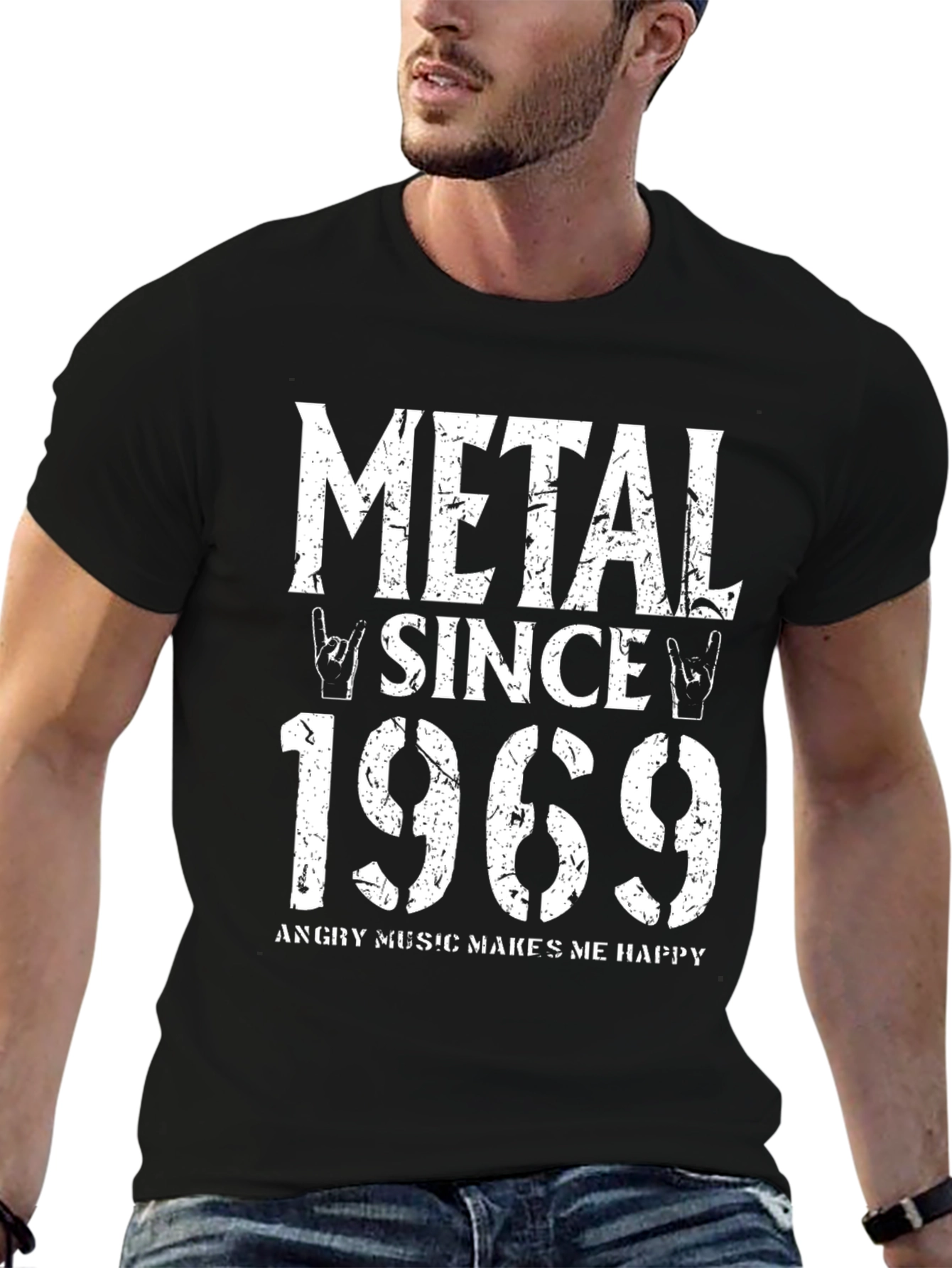 Black Metal Since 1969 Graphic Tee - Rock and Roll T-Shirt view 6