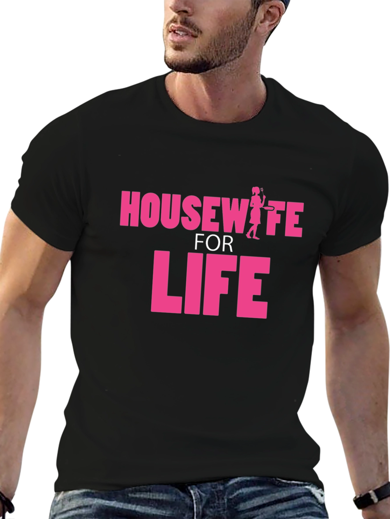 Black Housewife for Life Graphic T-Shirt view 6