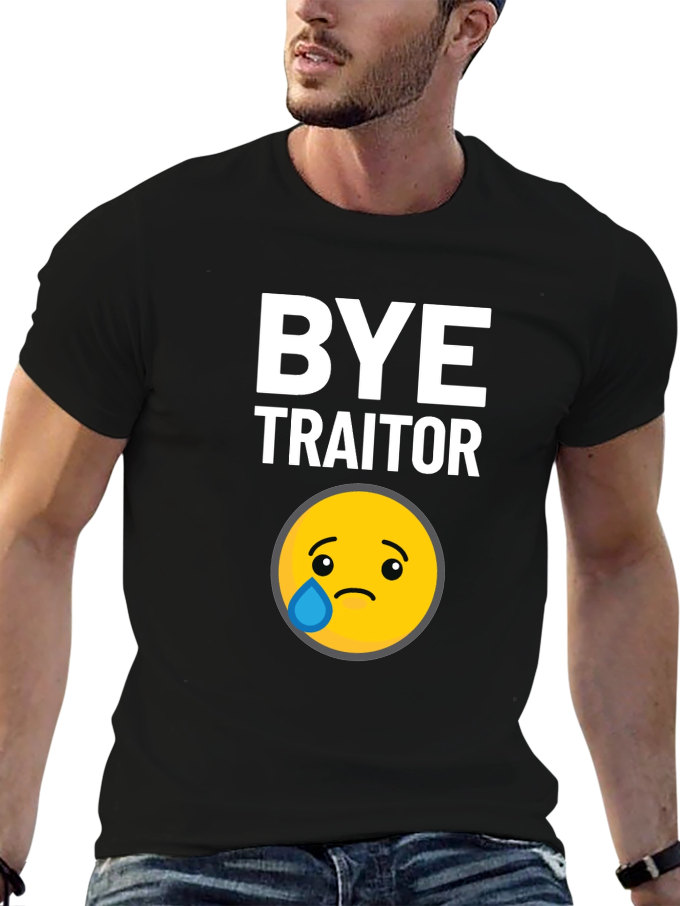 Black Bye Traitor T-Shirt view 6