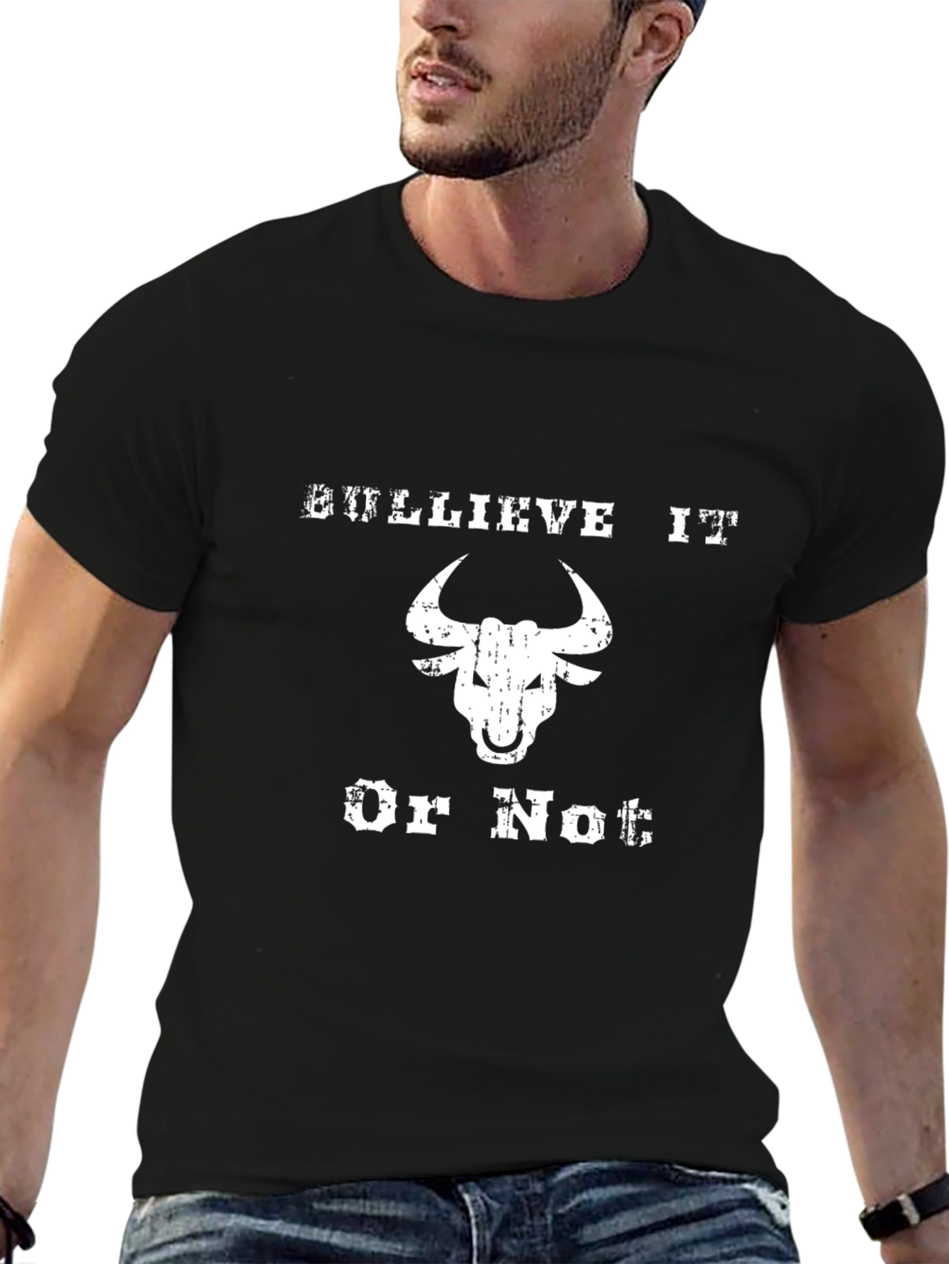 Black Bullieve It Or Not Graphic Tee view 6
