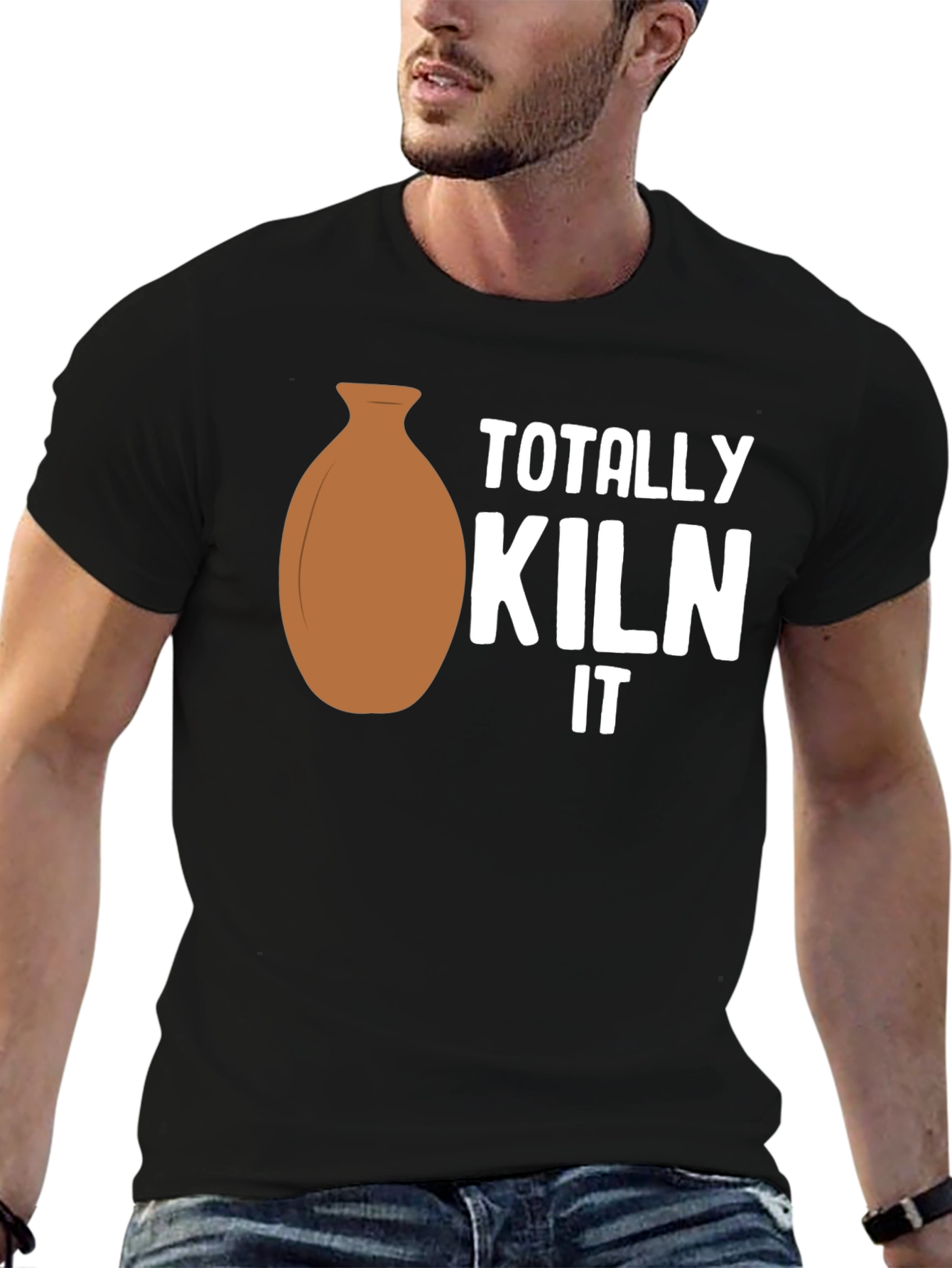 Black Totally Kiln It Pottery T-Shirt view 6