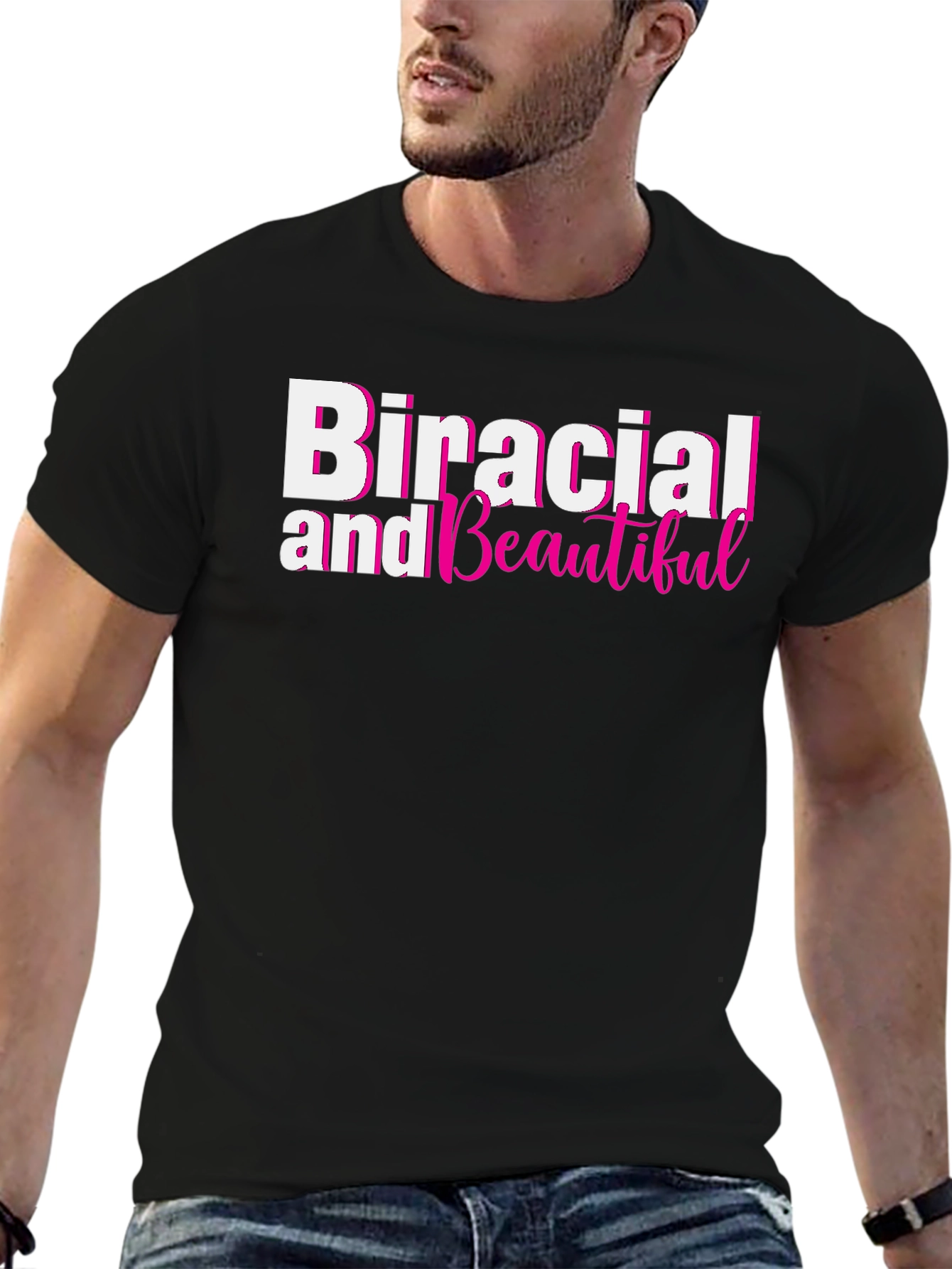 Black Biracial and Beautiful Black T-Shirt view 6