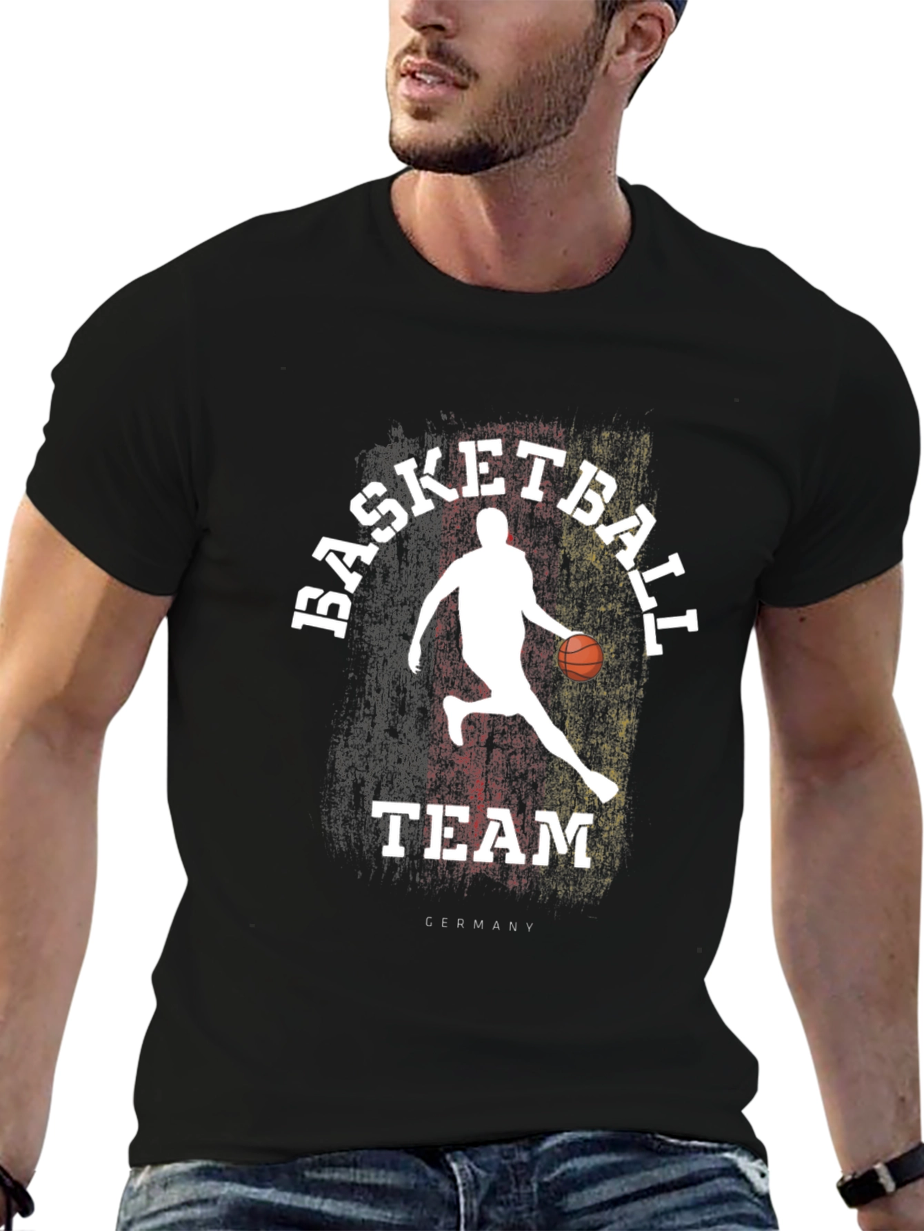 Germany Basketball Team Black T-Shirt - 6