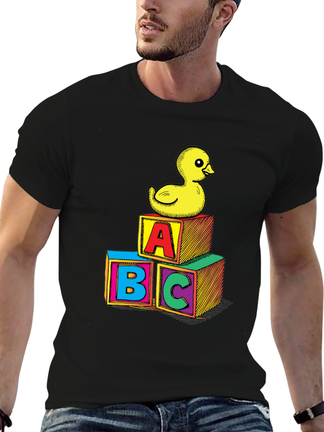 Black Duck & ABC Blocks Graphic Tee view 6
