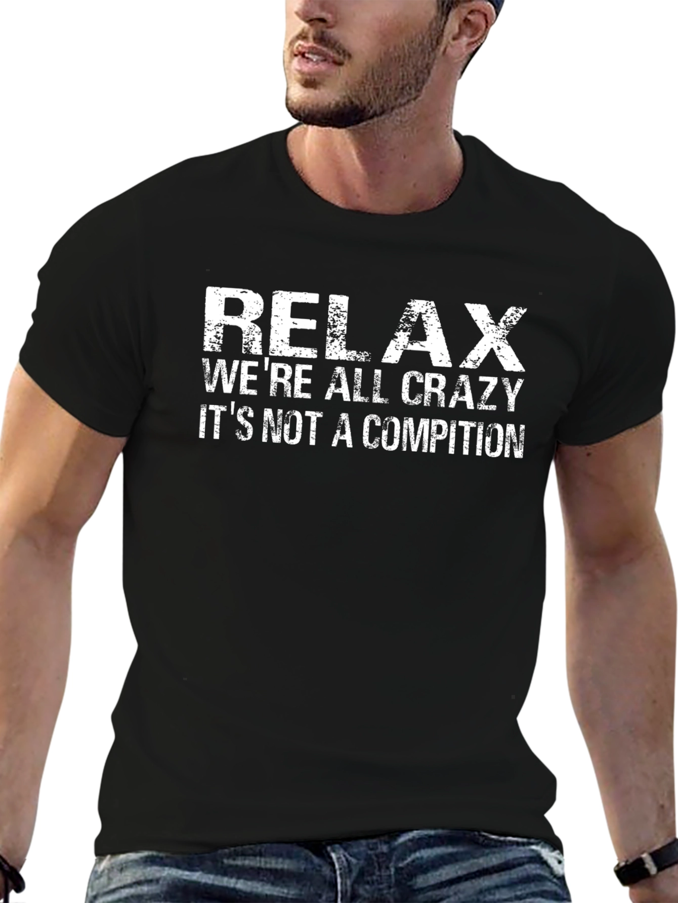 Black Relax Crazy Competition T-Shirt - Menswear view 6