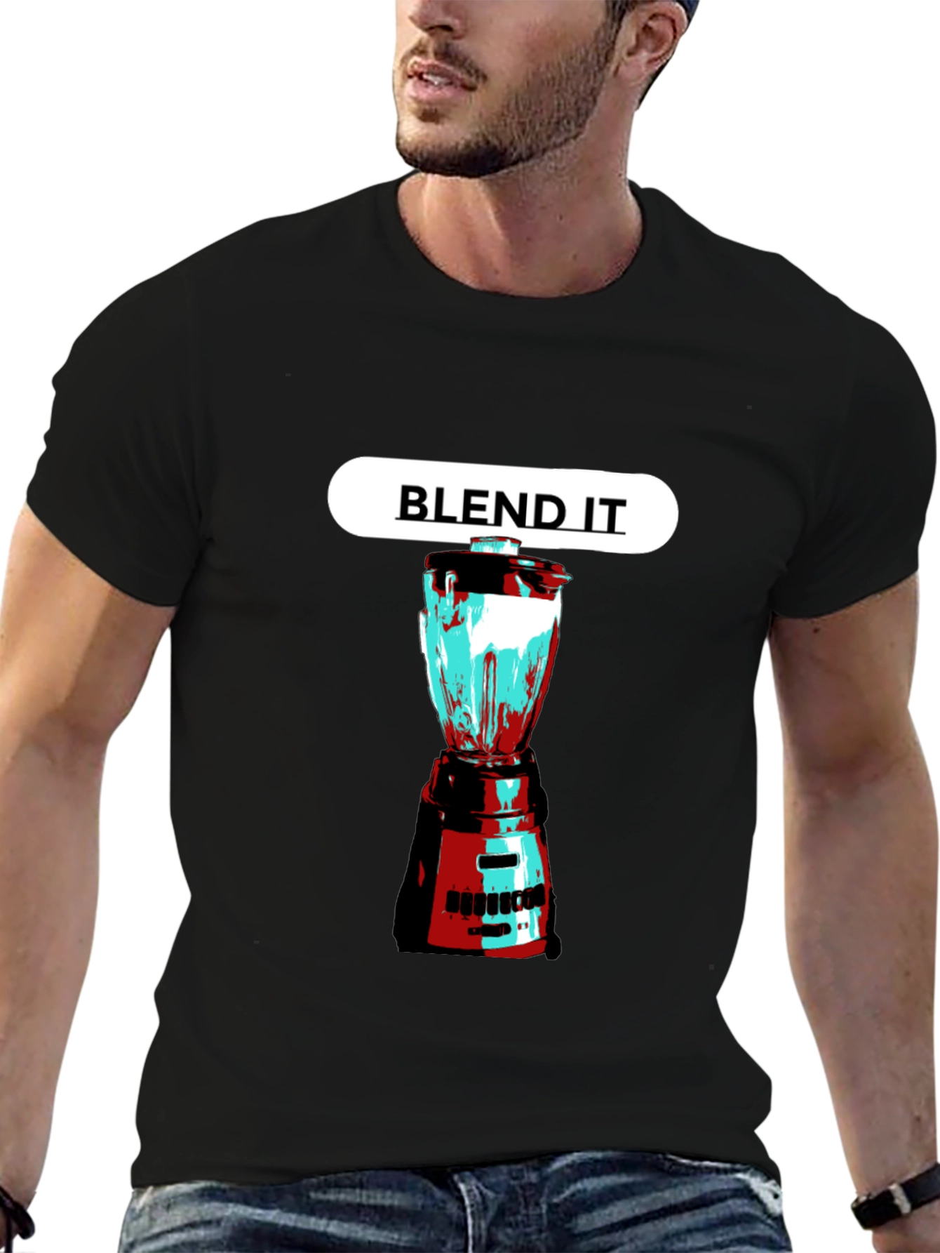Black Blend It Graphic T-Shirt view 6