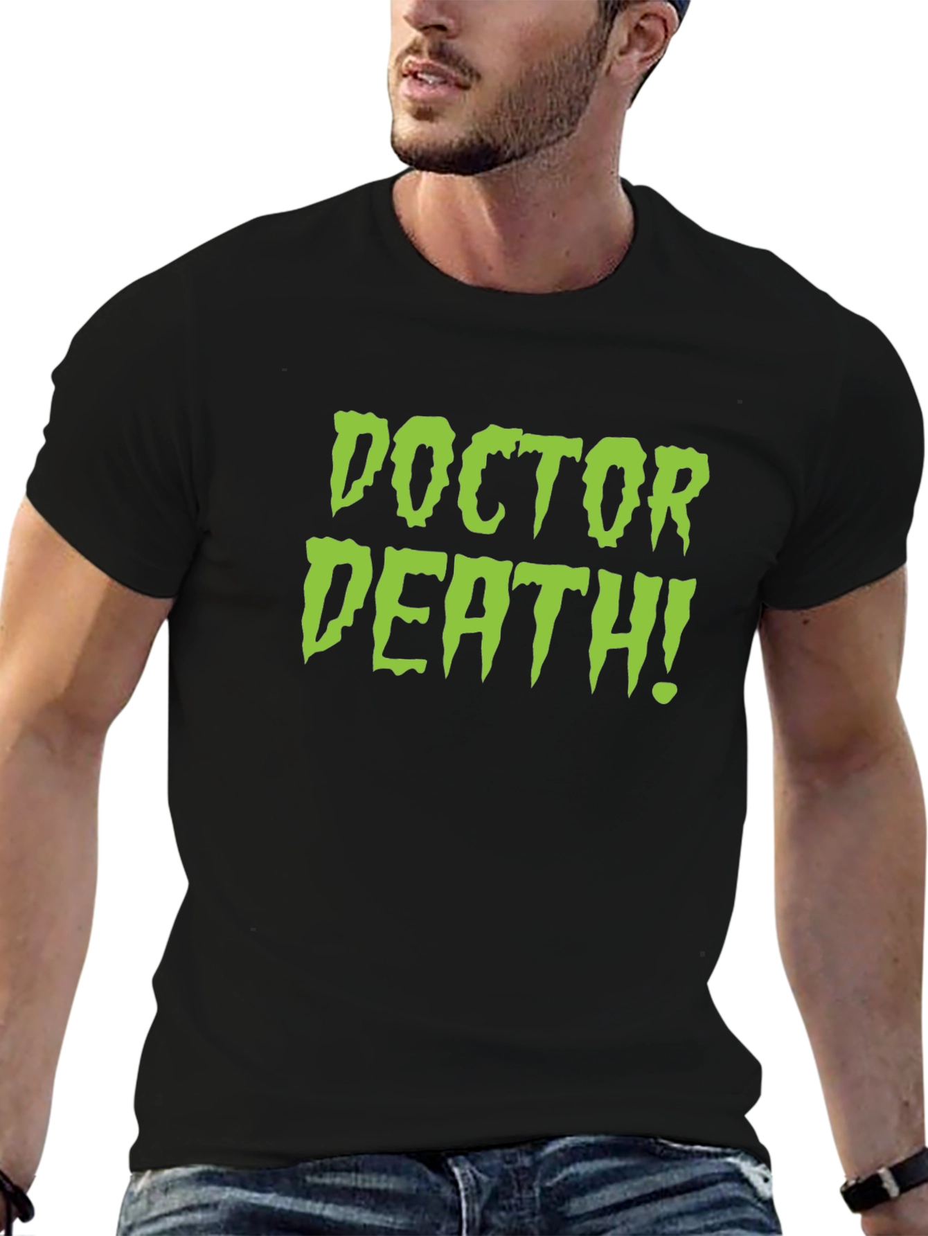 Black Doctor Death! Black T-Shirt view 6