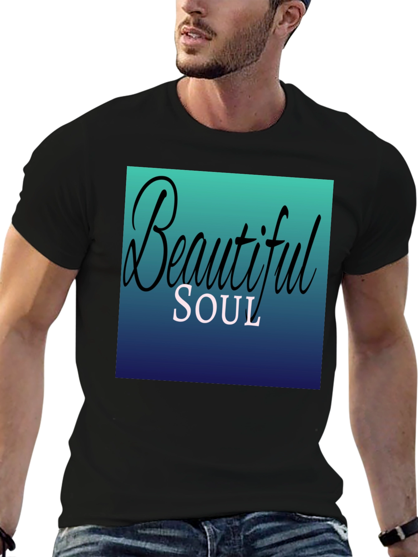 Black Beautiful Soul Graphic T-Shirt view 6