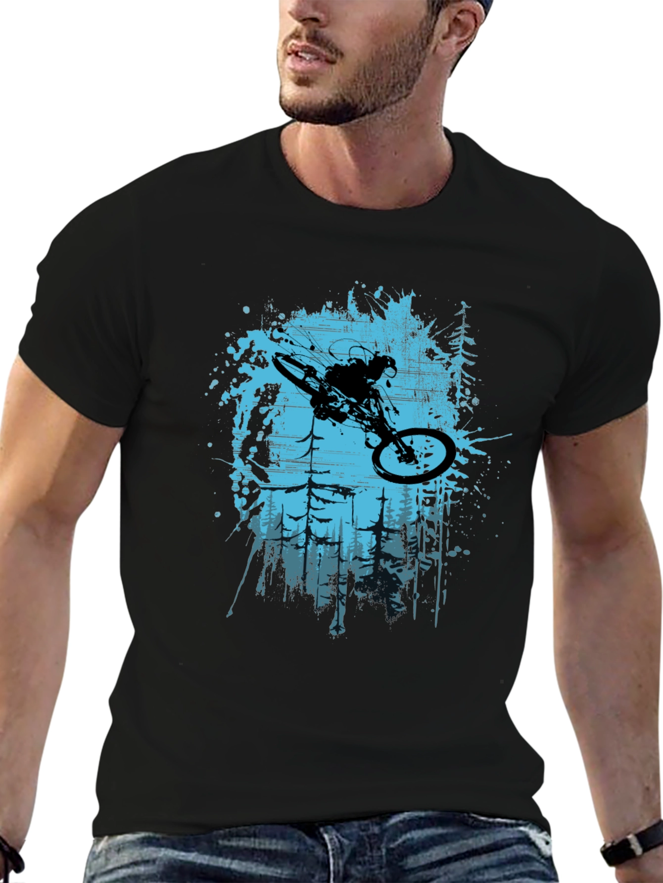Black Mountain Biking Graphic Tee view 6
