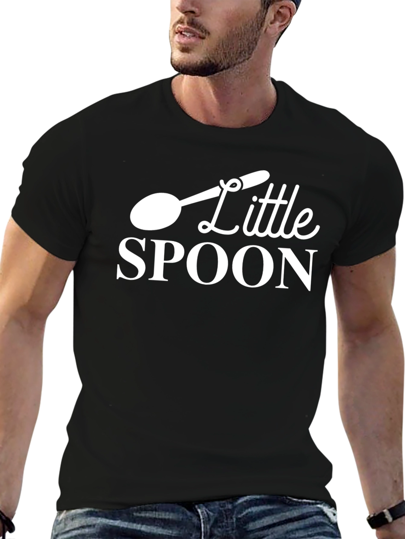 Black Little Spoon Graphic Tee - Black view 6