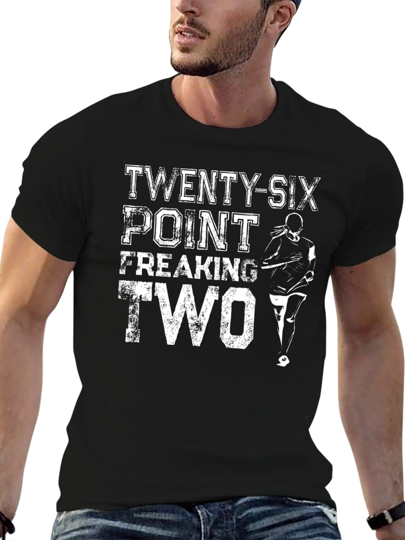 Black Twenty-Six Point Freaking Two Marathon T-Shirt view 6