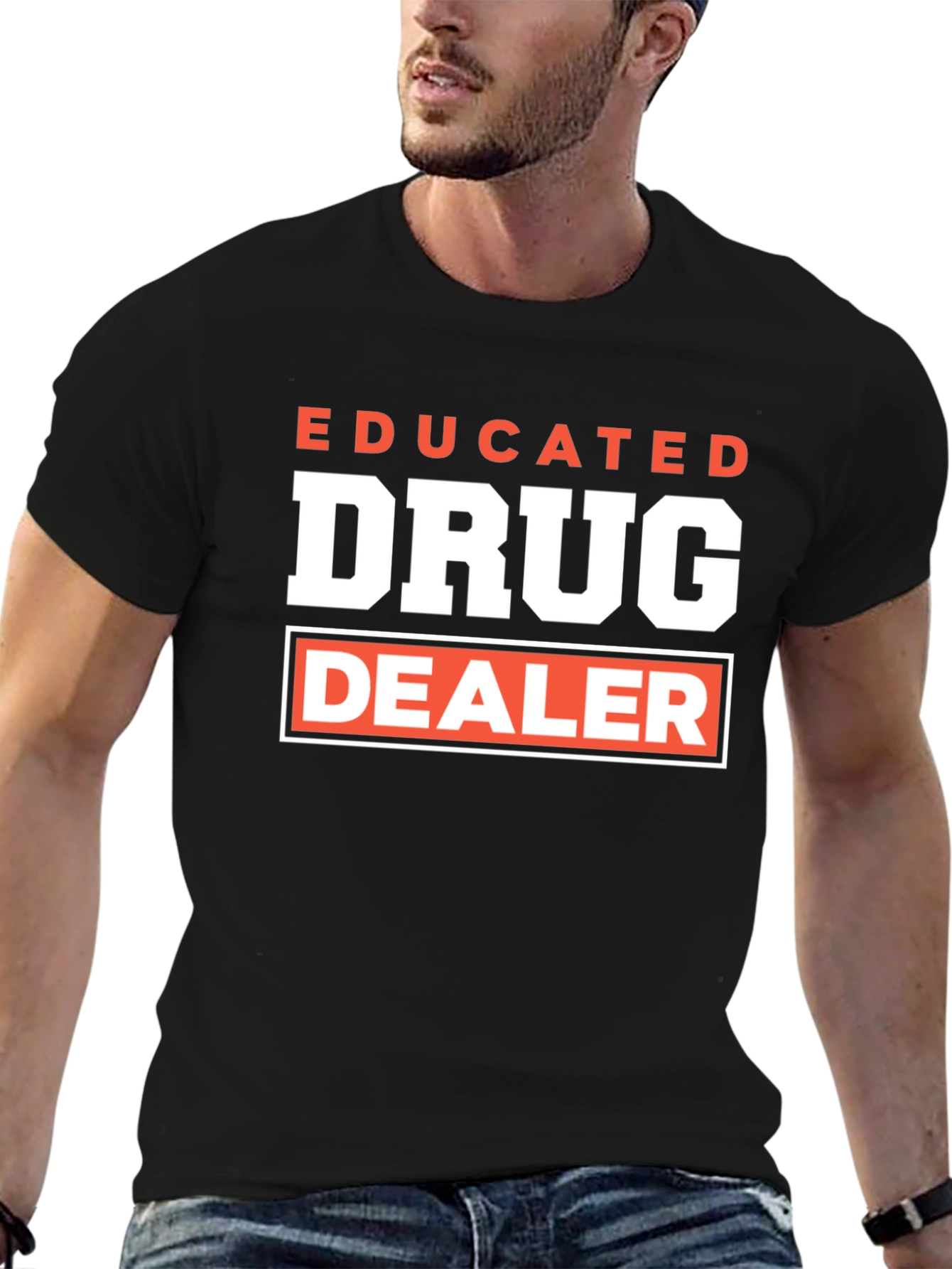 Black Educated Drug Dealer Graphic T-Shirt view 6