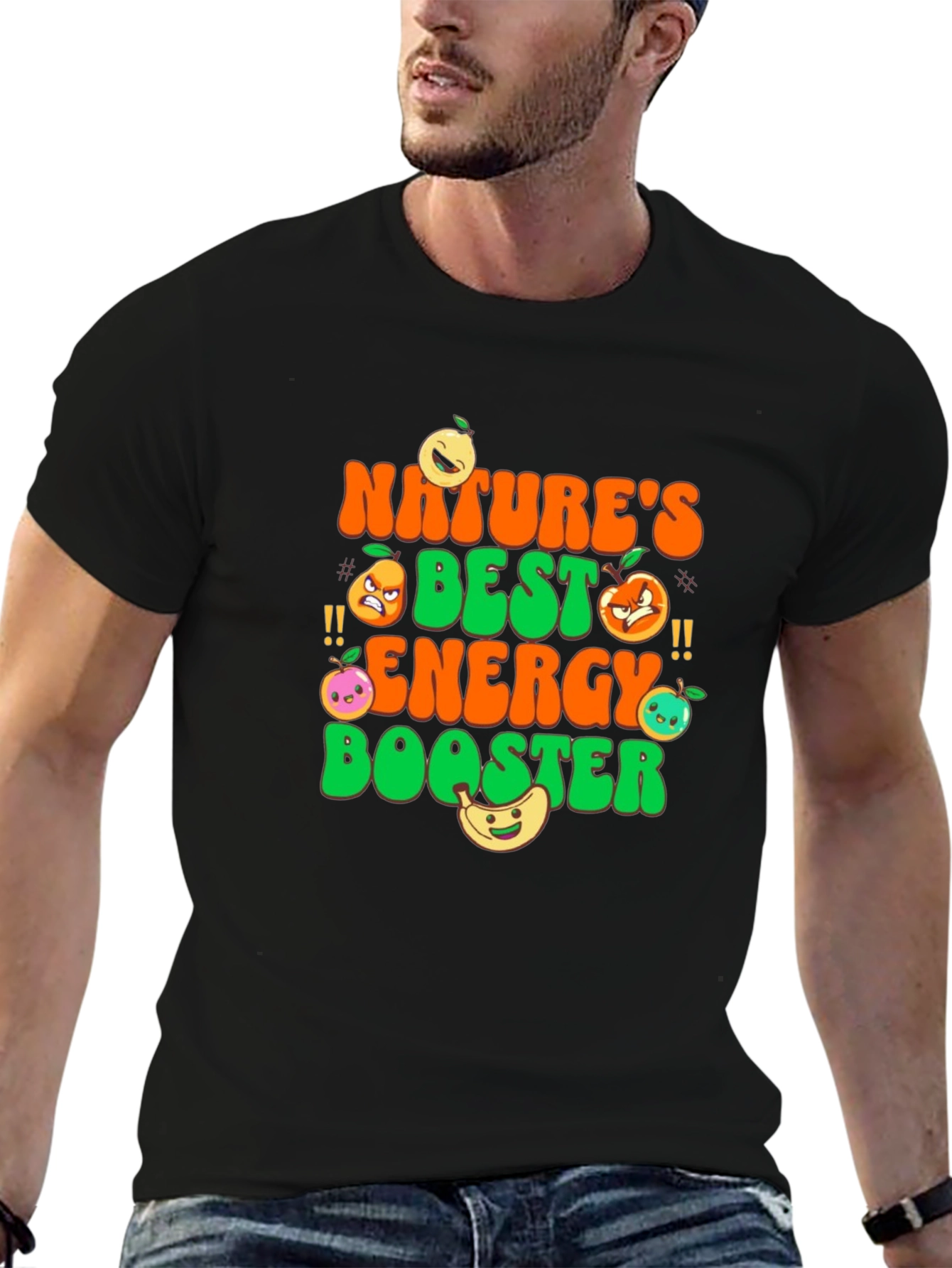 Black Nature's Best Energy Booster Graphic Tee view 6
