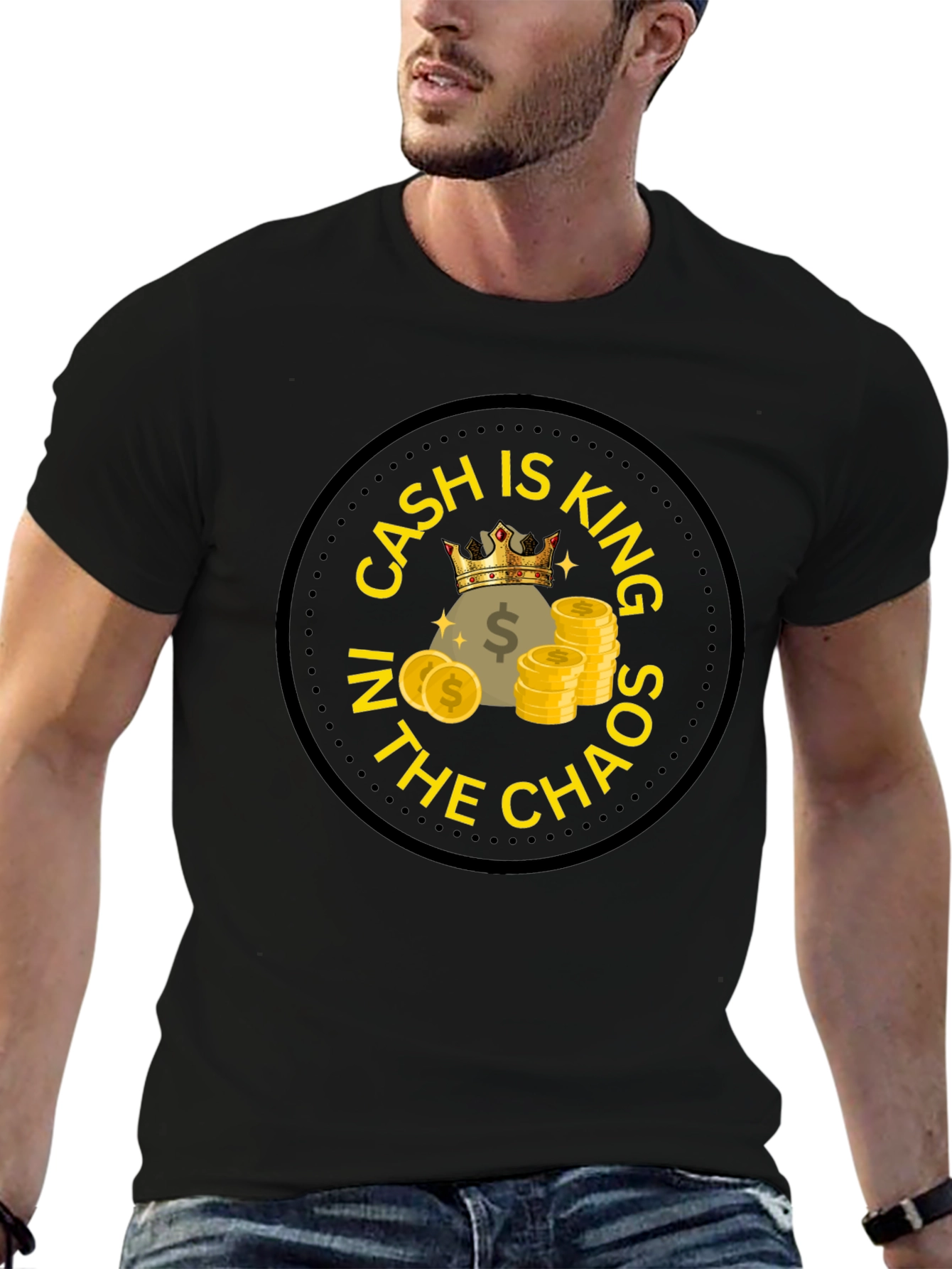 Black Cash is King T-Shirt view 6