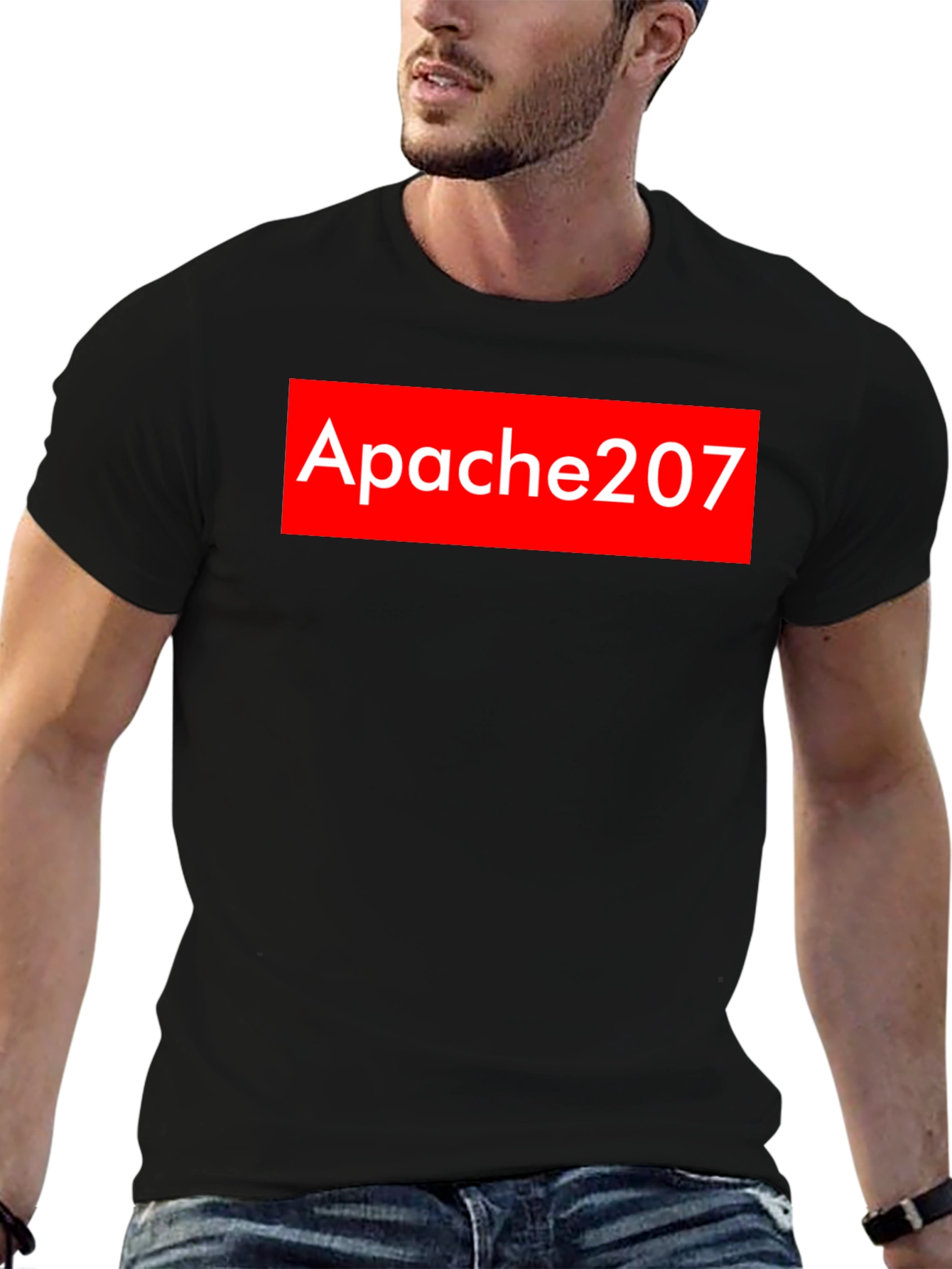 Black Apache207 Graphic Tee - Black view 6