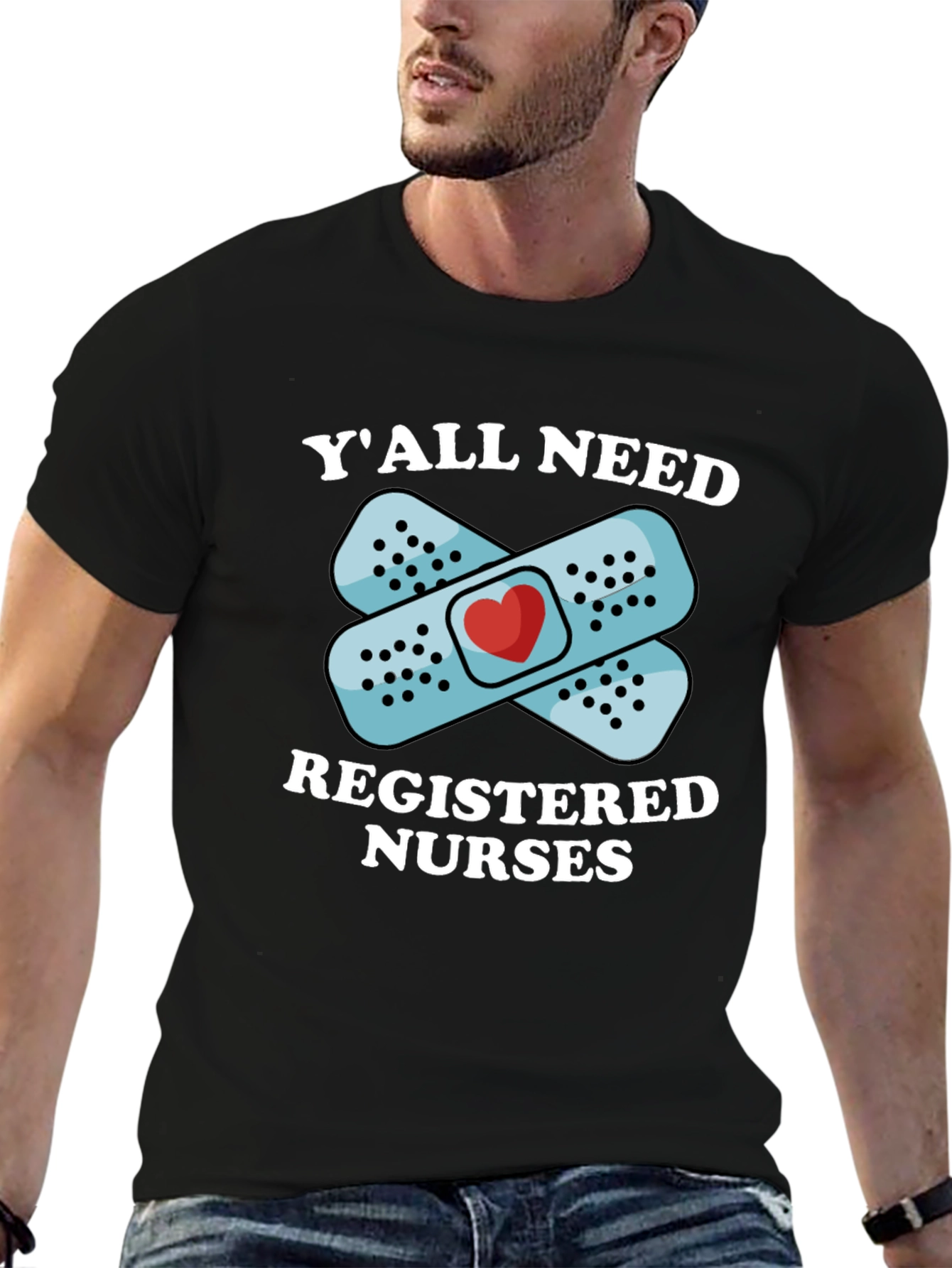 Black Y'all Need Registered Nurses T-Shirt view 6